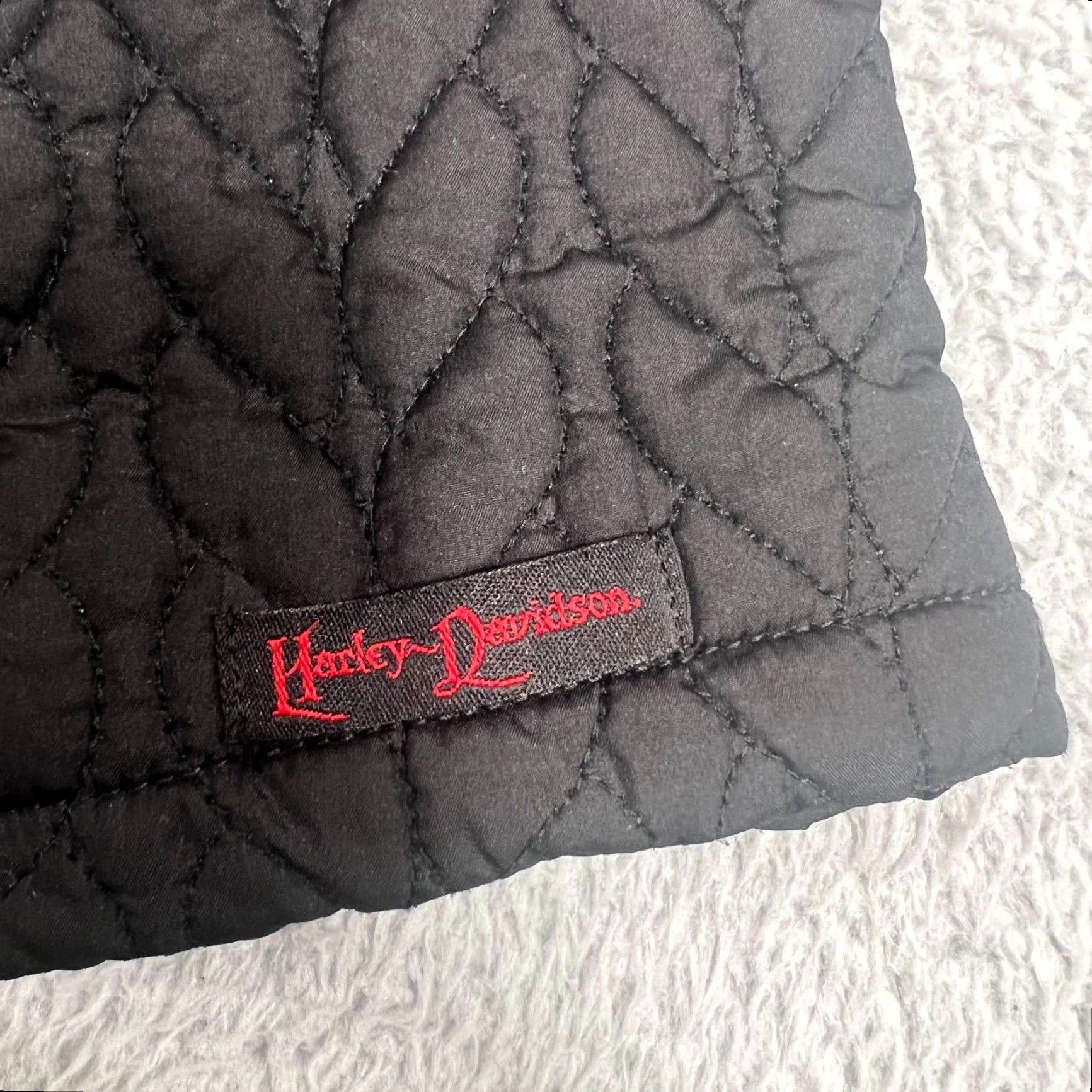 Harley Davidson Harley-Davidson Womens Jacket Small Black Quilted Motorcycle 90s Zip Size S / US 4 / IT 40 - 4 Thumbnail