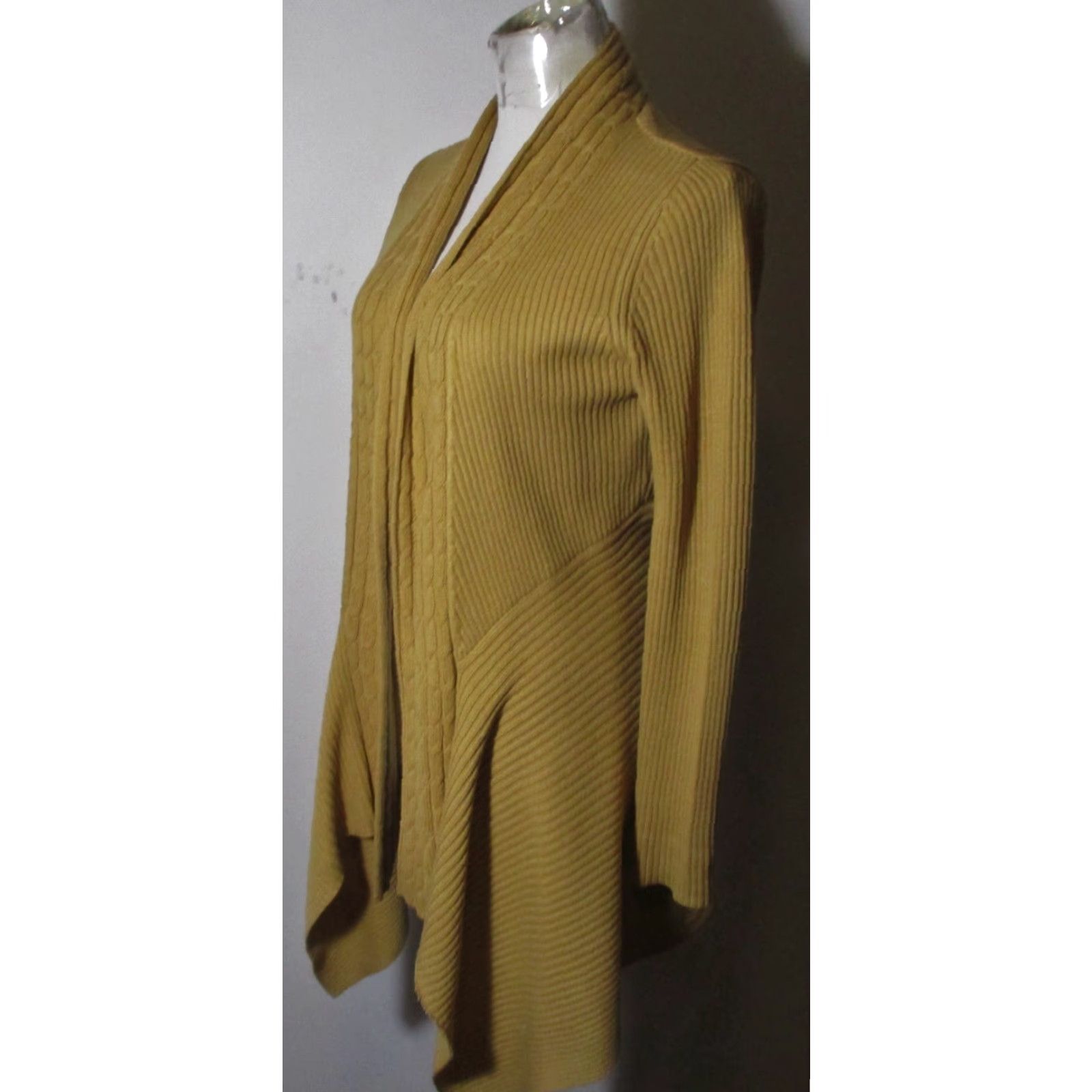 Vintage DRESSBARN Cardigan Tunic Sweater Women's S Tan Cotton Blend All Seasons Long Sleeve Casual Womens Size S / US 4 / IT 40 - 4 Thumbnail