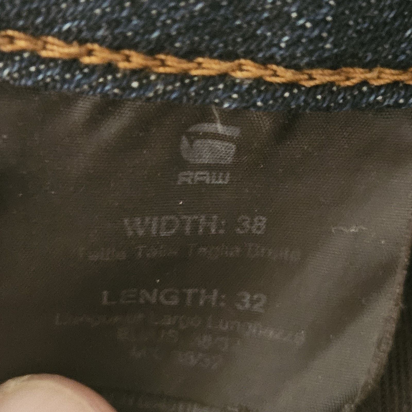G-Star G Star RAW 5620 3D Jeans Men's 38 x 32 Denim Moto Biker Size US 38 / EU 54 - 12 Thumbnail