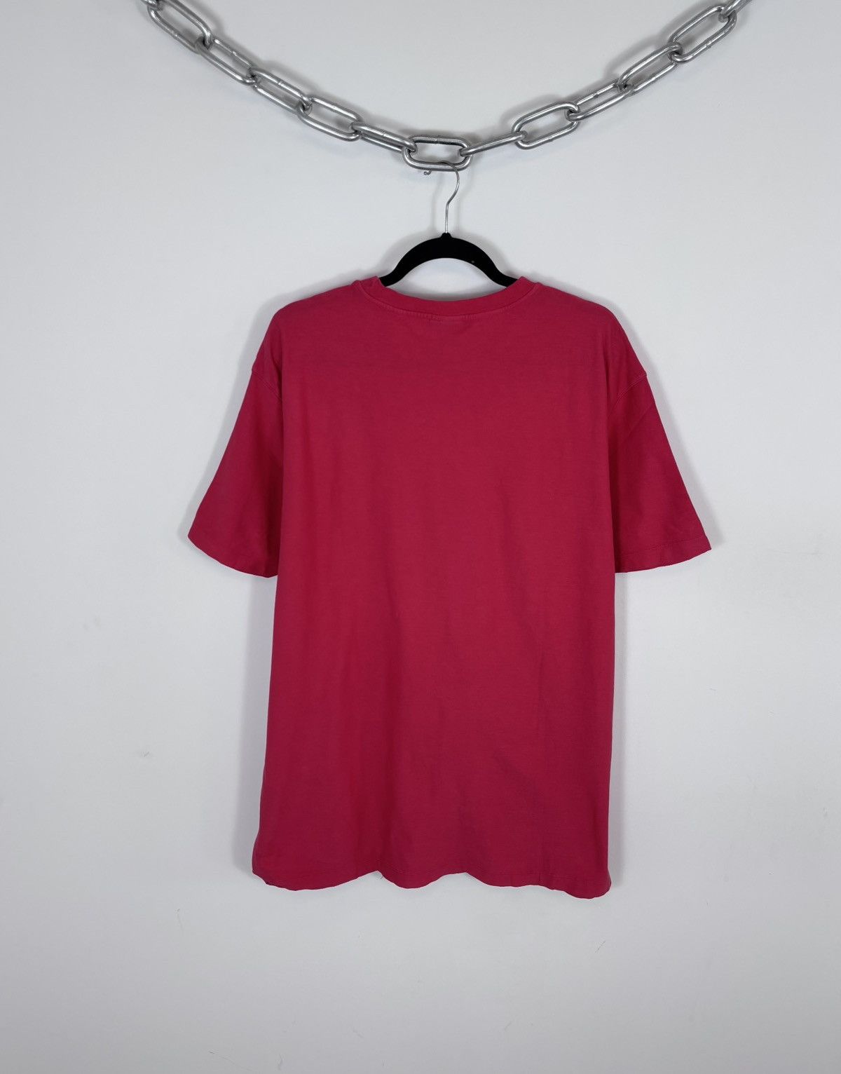 Trussardi Trussardi Jeans Men’s Red Big Plush Logo T-Shirt Tee Size US XL / EU 56 / 4 - 12 Thumbnail