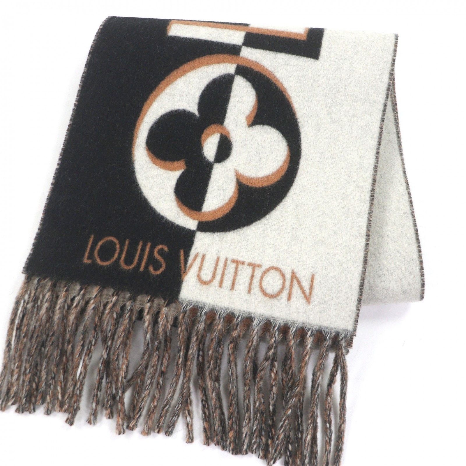 Louis Vuitton Louis Vuitton Louis Vuitton Duo Infinity Wool Scarf Textile Scarf M90806 DUTY FREE for USA Size ONE SIZE - 1 Thumbnail