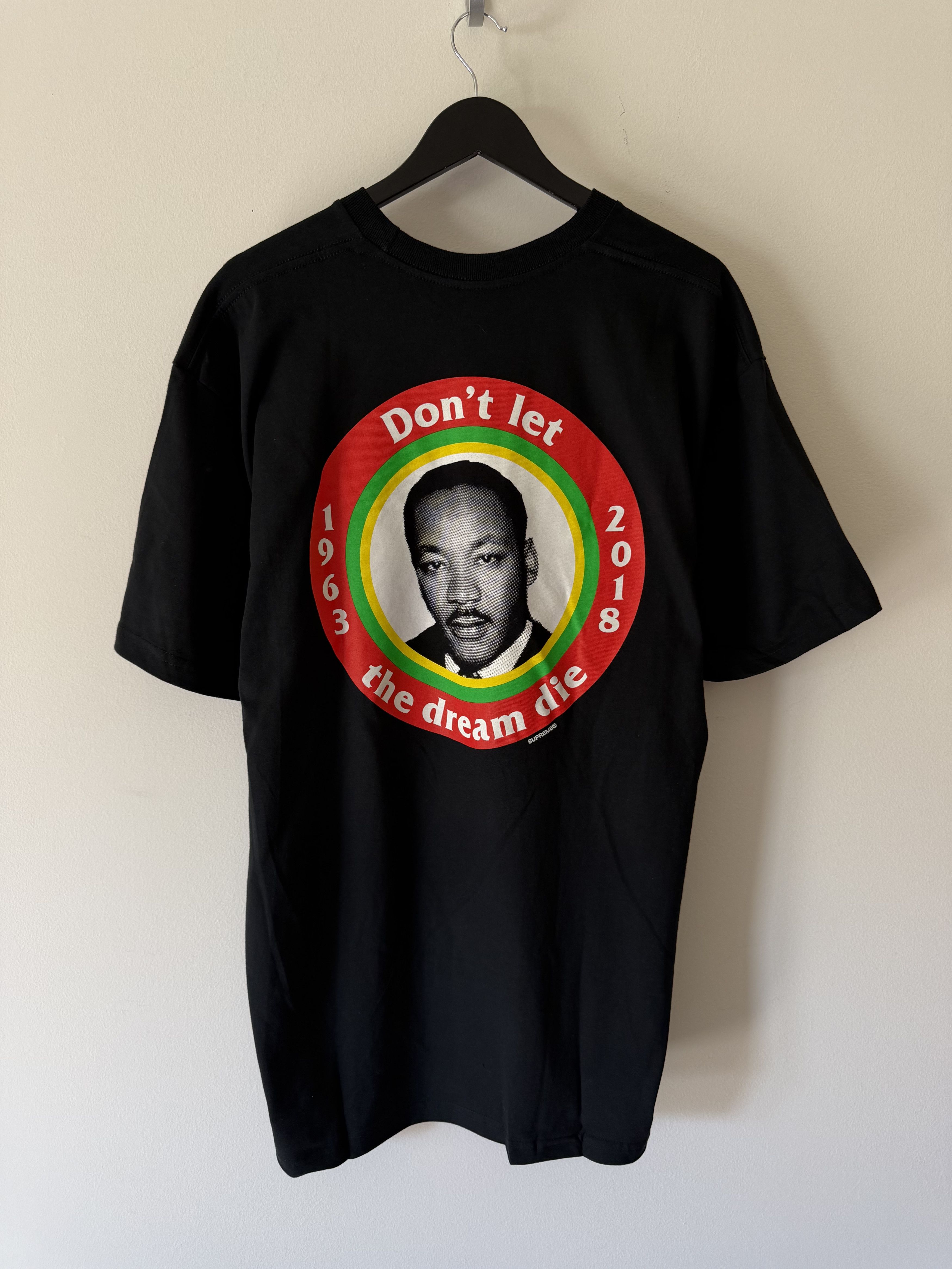 Supreme Supreme SS18 MLK Dream Tee in Black Size US XL / EU 56 / 4 - 1 Thumbnail