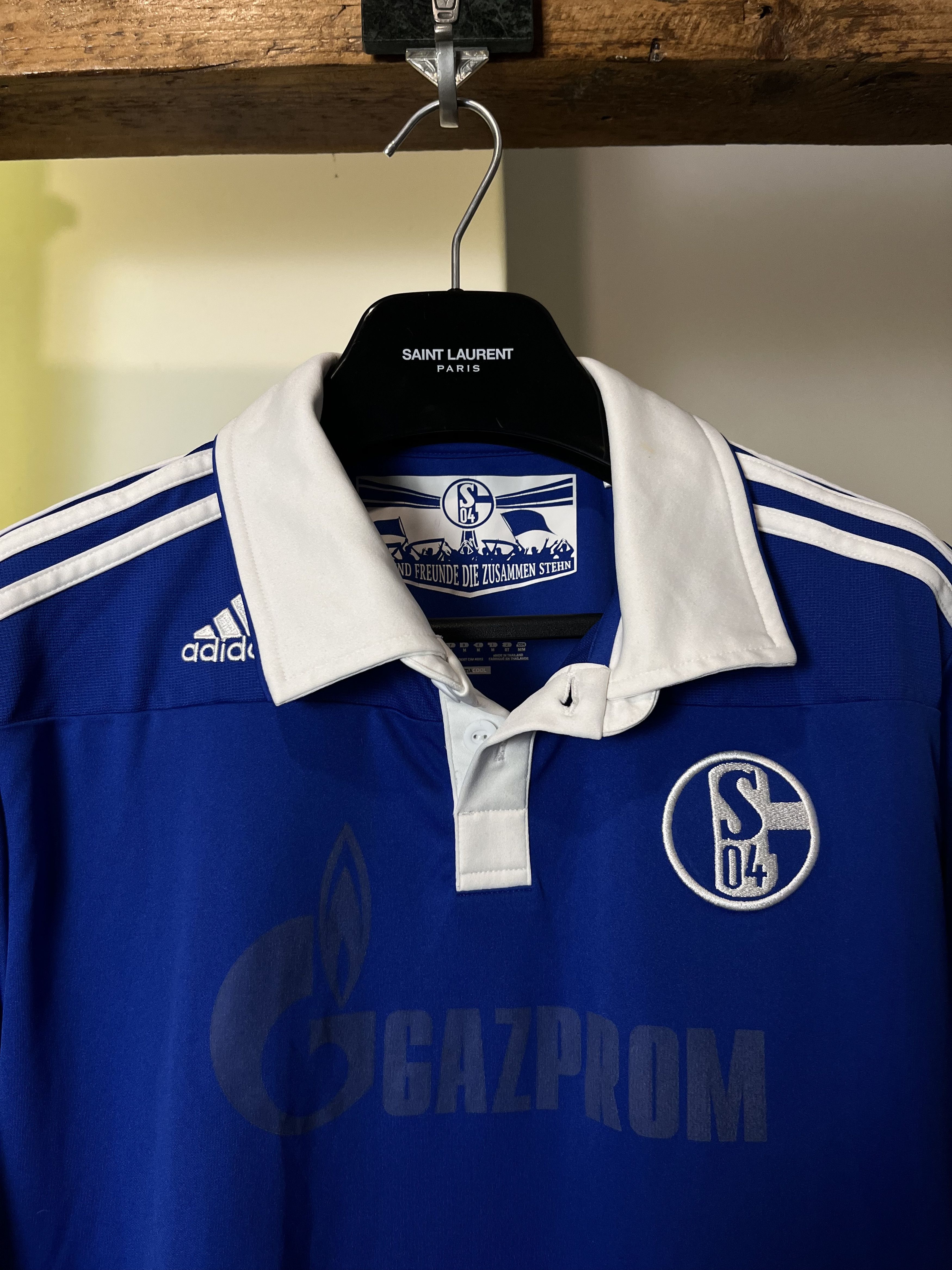 Adidas × Vintage Adidas Schalke 04 2009-10 Home Kit Size US M / EU 48-50 / 2 - 2 Thumbnail