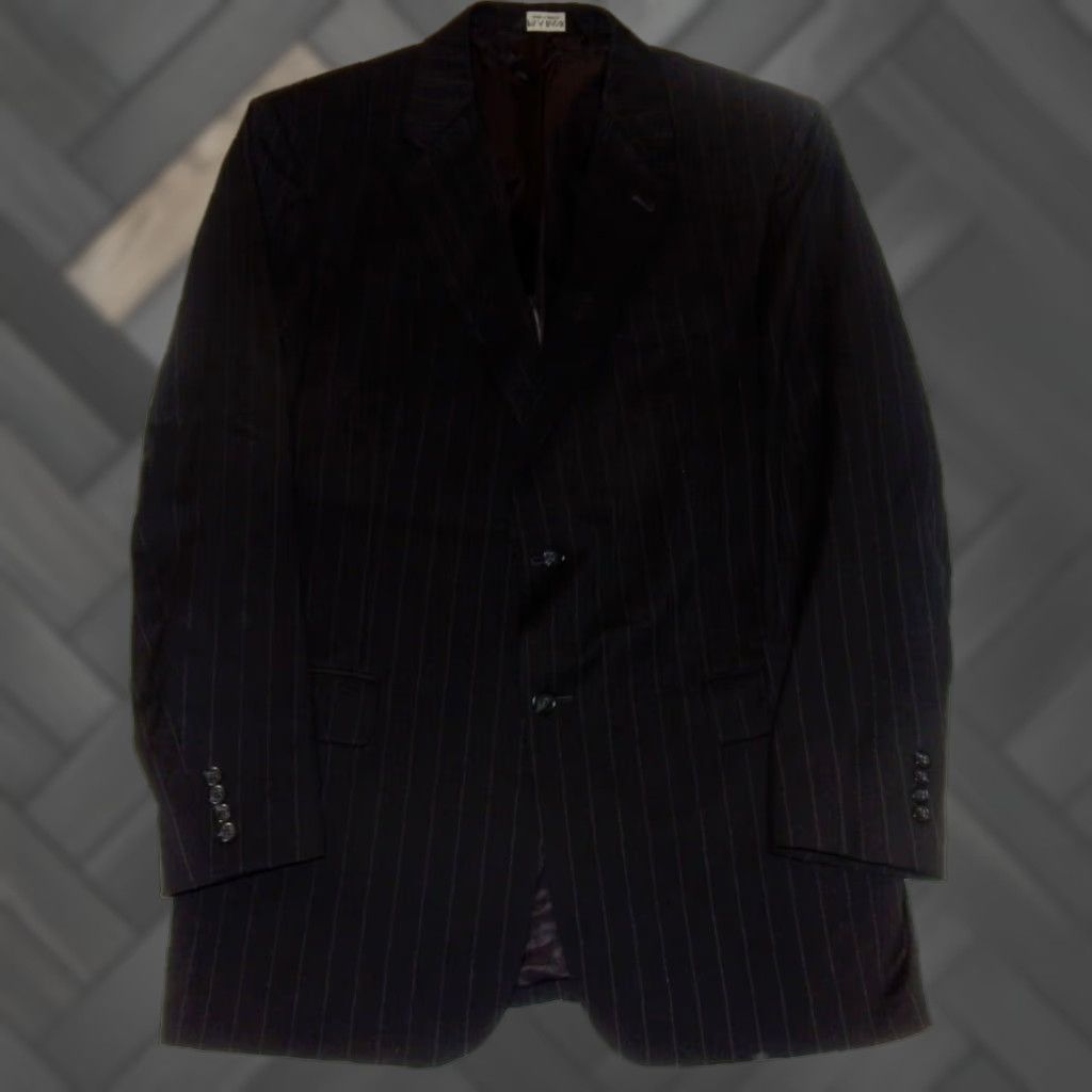 Michael Kors Michael Kors Men's 2 Piece Wool Suit Black Size 43L Size 46R - 1 Thumbnail