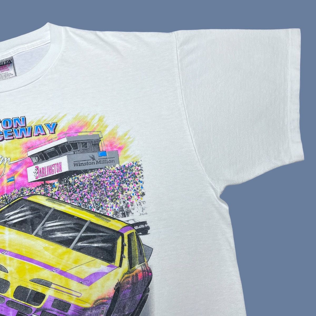 Vintage Vtg 1990s Darlington Raceway A Southern Tradition Racing Tee Size US XL / EU 56 / 4 - 8 Thumbnail