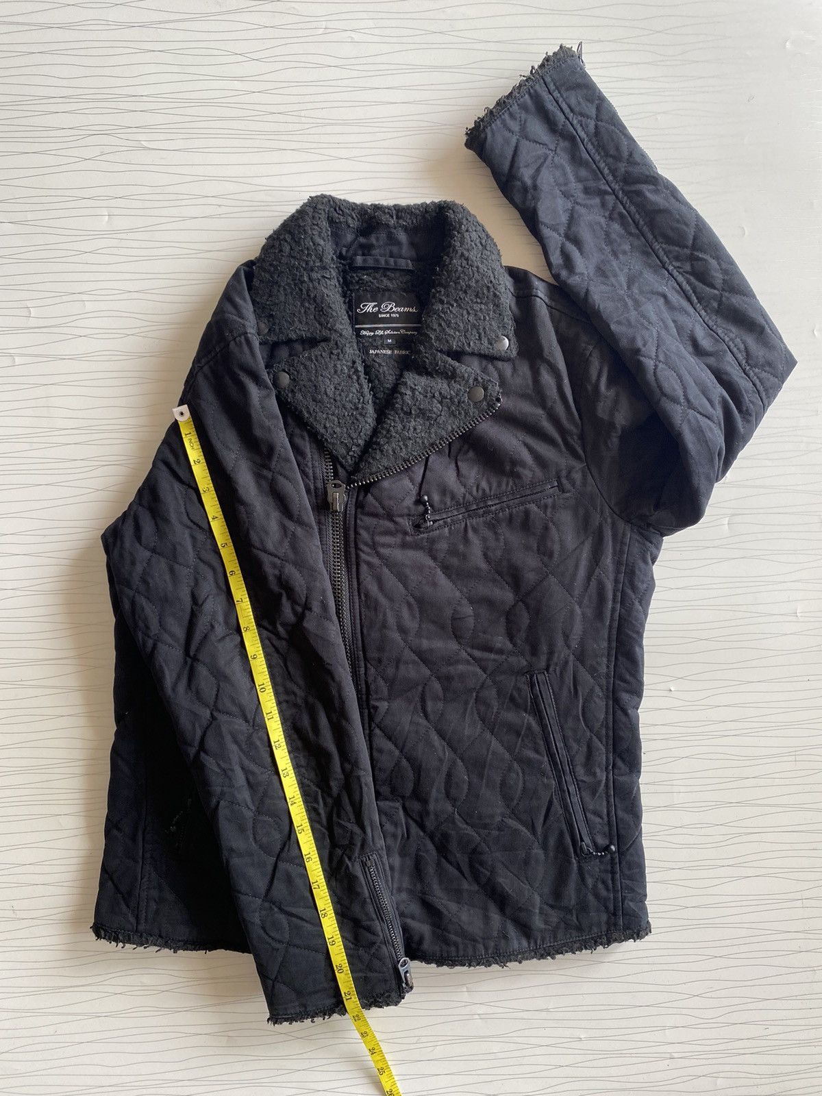 20471120 BEAMS Japan Linen Rider Double Collar Punk Jacket Size US M / EU 48-50 / 2 - 19 Thumbnail