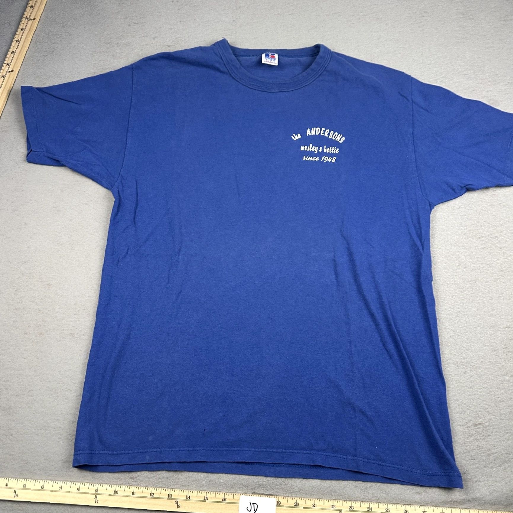 Russell Athletic VINTAGE Russell Athletic Tractor Shirt Mens XL Blue Graphic Print Crew Neck T-Shirt 100% Cotton USA Farm 90s Size US XL / EU 56 / 4 - 2 Thumbnail