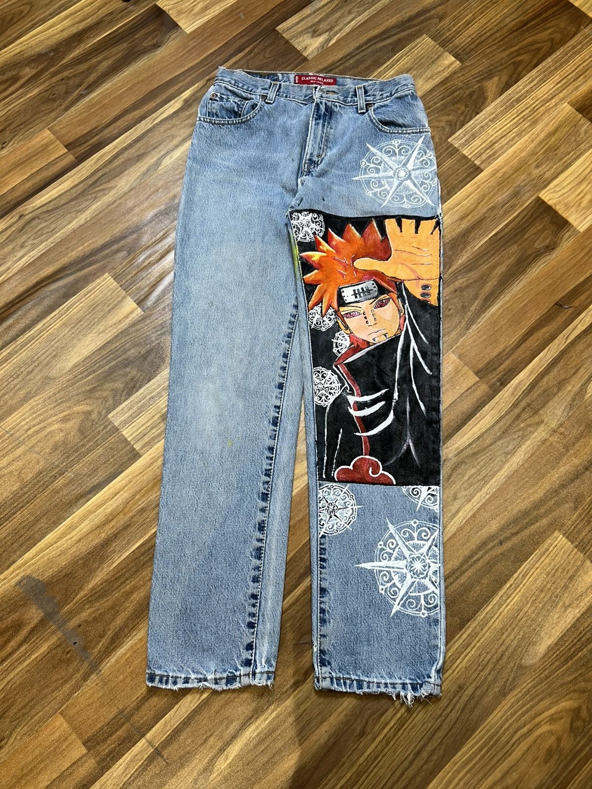 Levi's Crazy vintage levis 550 hand made pain naruto Size US 29 - 2 Thumbnail