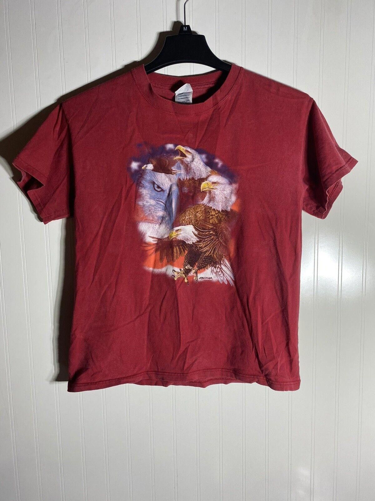 Delta Vintage Delta Eagle Graphic T Shirt Mens Medium Size US M / EU 48-50 / 2 - 1 Thumbnail