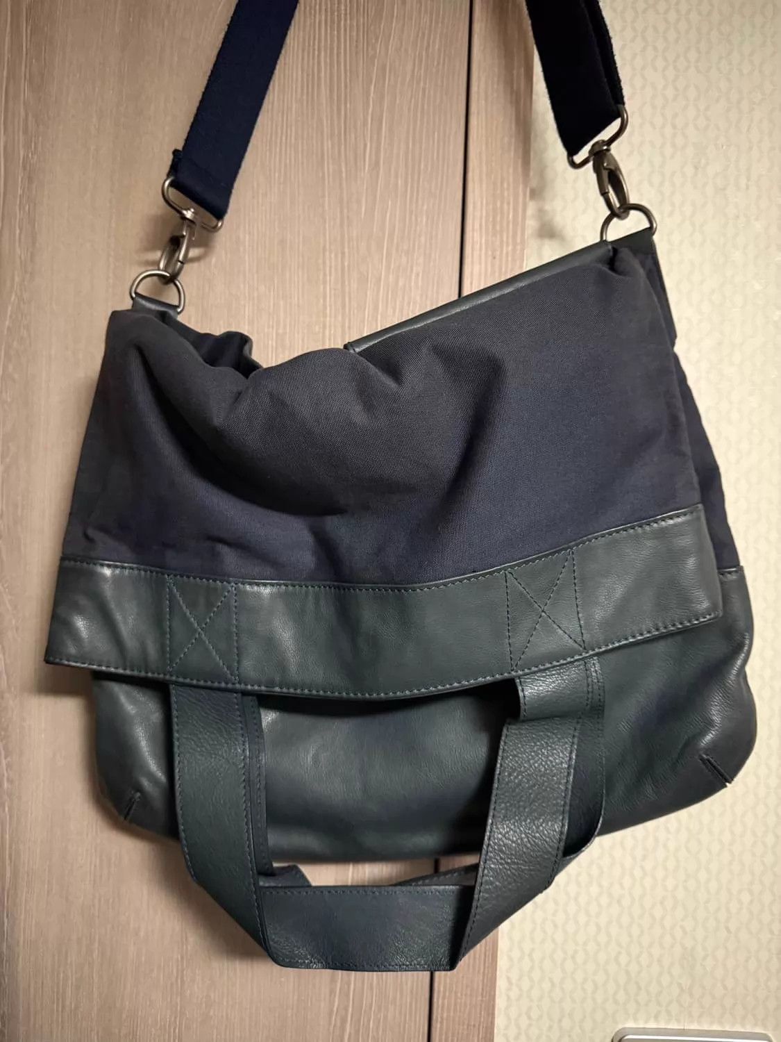 Maison Margiela Black Canvas and Leather Shoulder Bag Size ONE SIZE - 1 Thumbnail