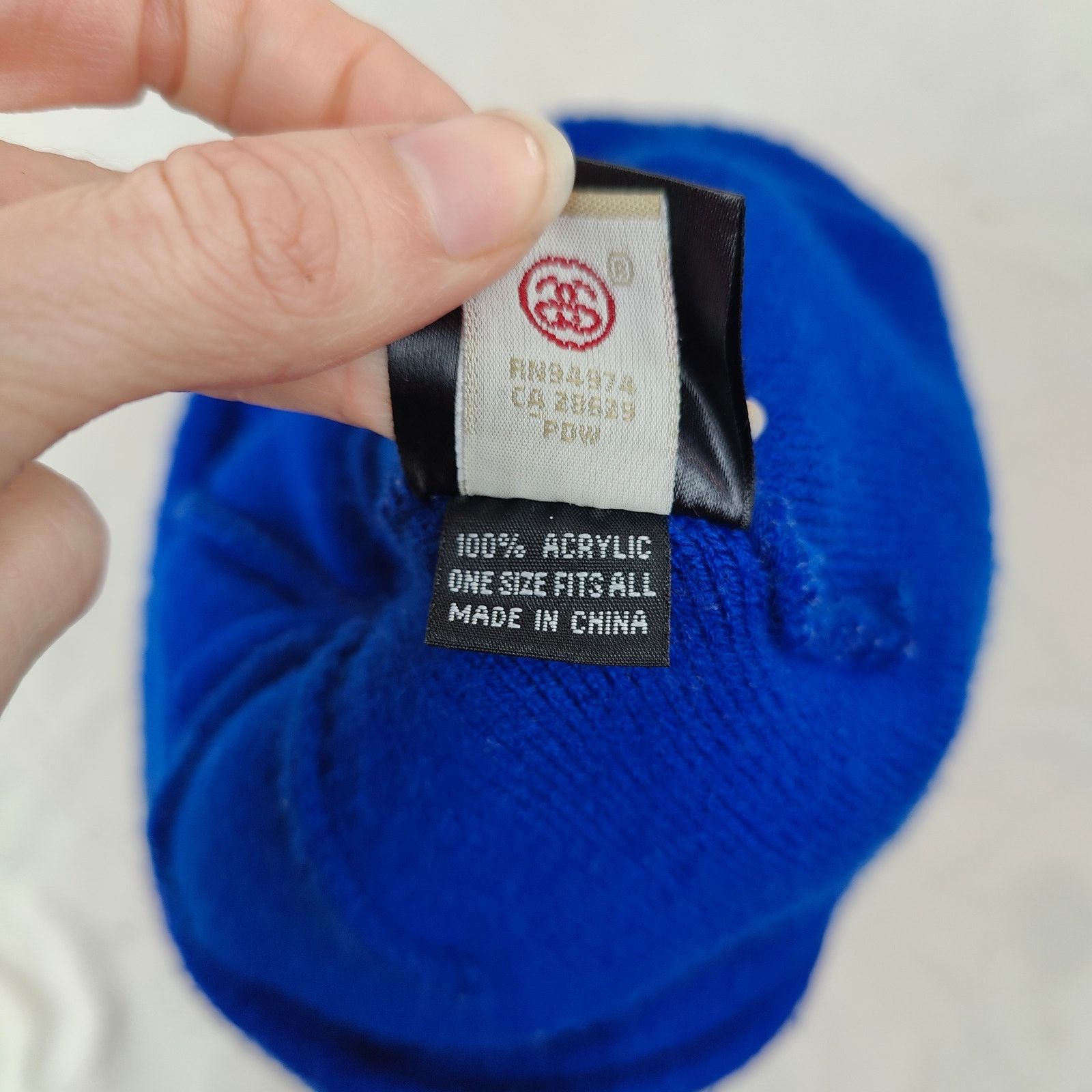 Stussy Vintage Y2K Stussy Beanie Adults One Size Blue Knit Star Size ONE SIZE - 7 Thumbnail