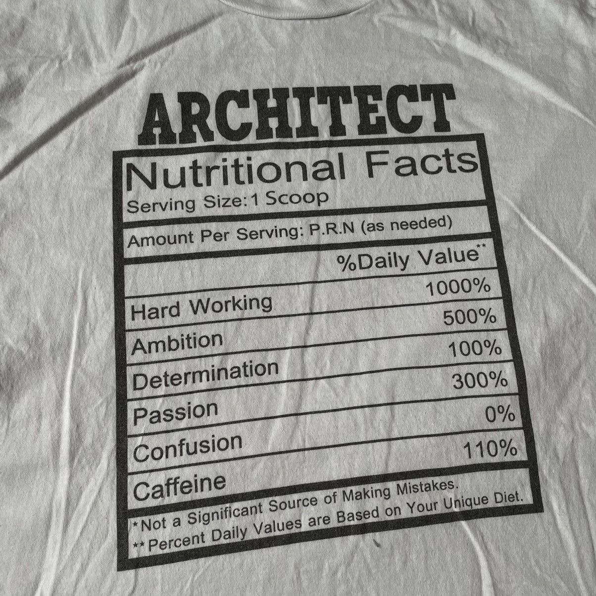Vintage Vintage Y2K Architect Graphic Tee Cream Oversized Japanese L Size US L / EU 52-54 / 3 - 7 Thumbnail
