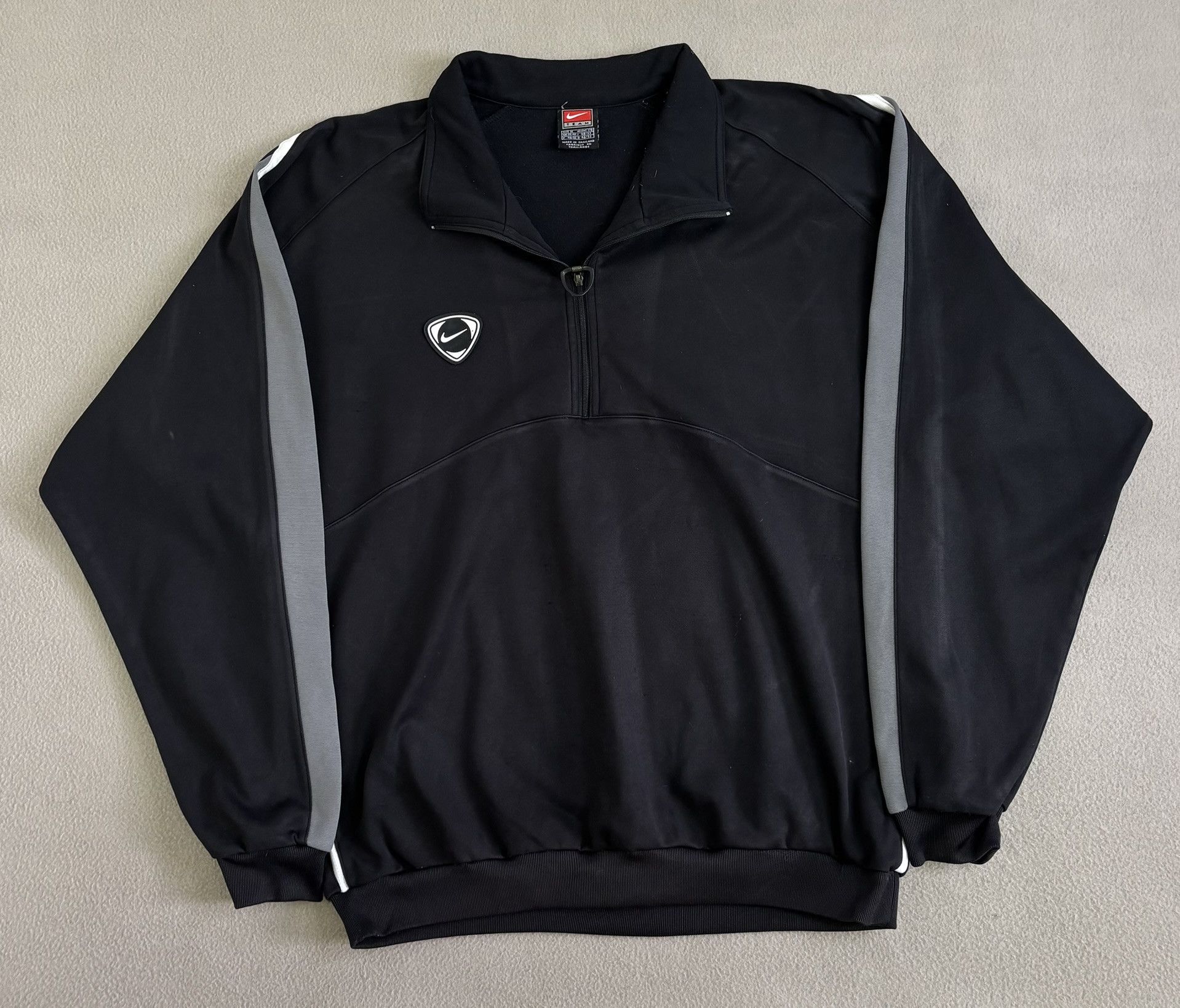 Nike Nike Team vintage 90s 1/4 zip sweatshirt Black Medium Size US M / EU 48-50 / 2 - 5 Thumbnail