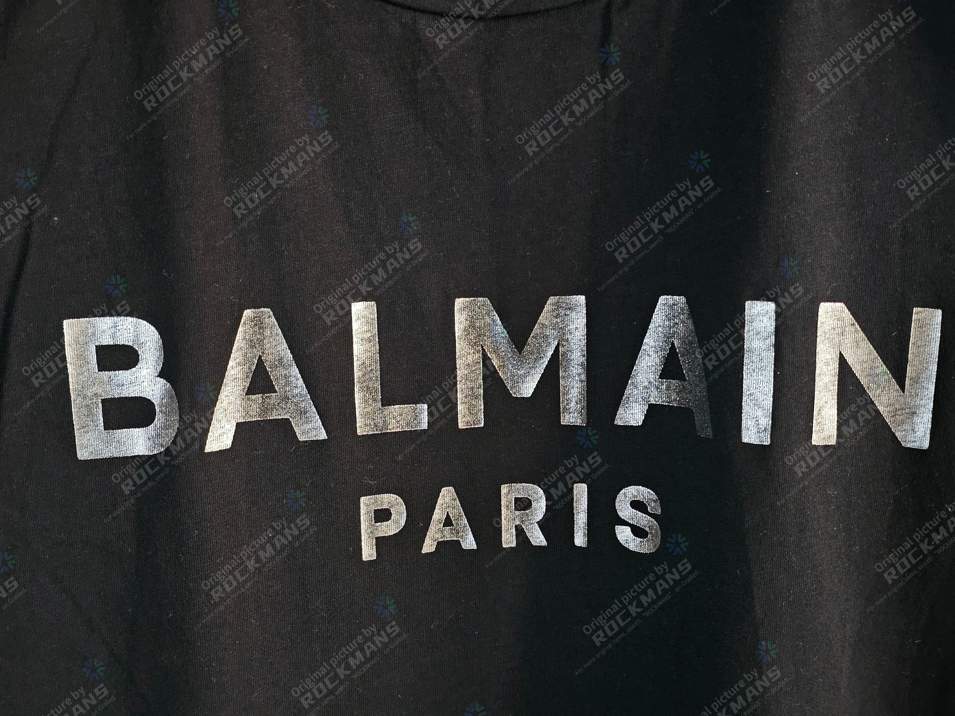 Balmain Balmain Unisex Silver-Logo T-shirt men Size S Size US S / EU 44-46 / 1 - 2 Thumbnail