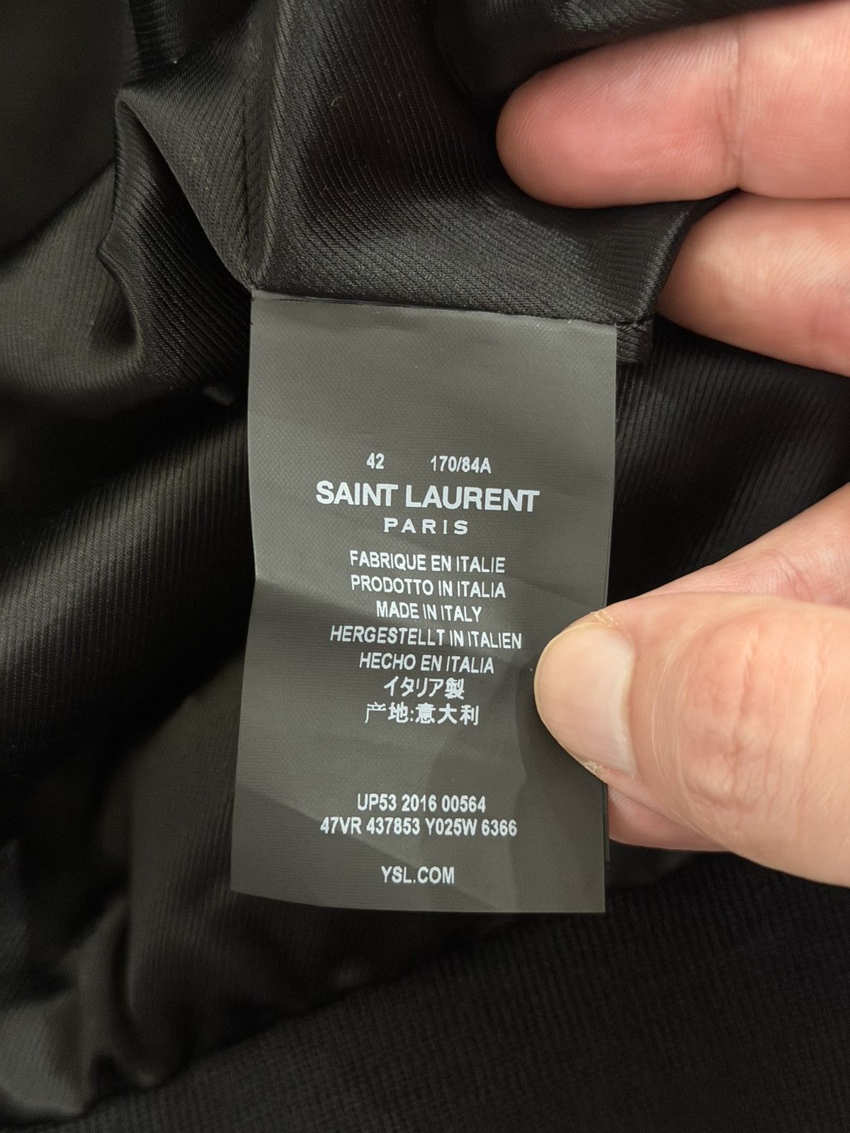 Saint Laurent Paris Saint Laurent AW16 Chrystal Music Note Velvet Jacket Sz.42 Size US XS / EU 42 / 0 - 7 Thumbnail