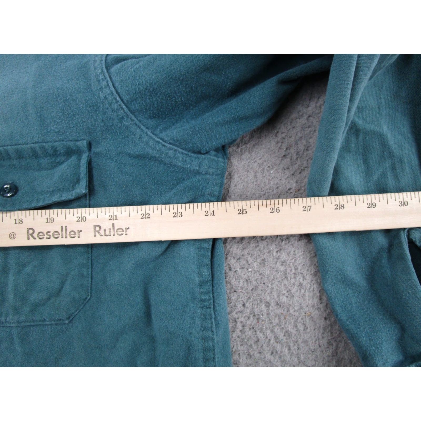 Vintage VINTAGE Melton Shirt Button-Up Flannel Blue 90s Outdoor Men’s L Cotton 100% USA Made Readable Pockets Size US L / EU 52-54 / 3 - 7 Thumbnail