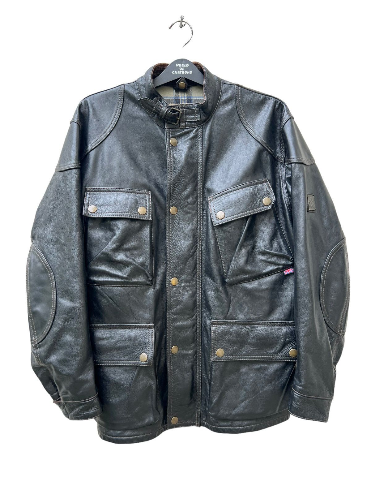 Belstaff Vintage Belstaff Leather Motorcycle Jacket Size US L / EU 52-54 / 3 - 7 Thumbnail