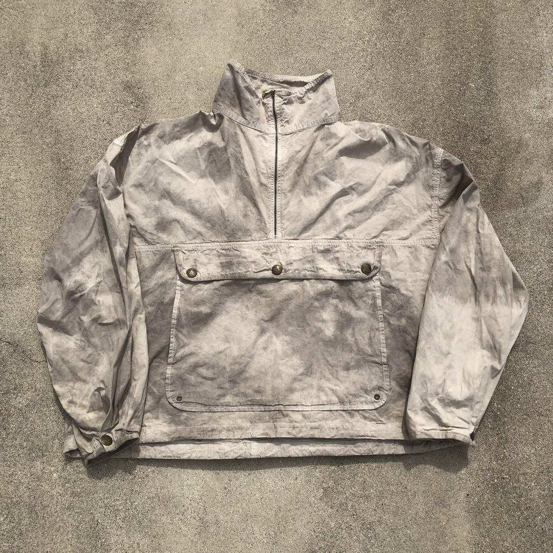 image of Kapital x Kapital Kountry Ashbury Dyed Cotton Dump Zip Jacket L in Grey, Men's (Size Large)