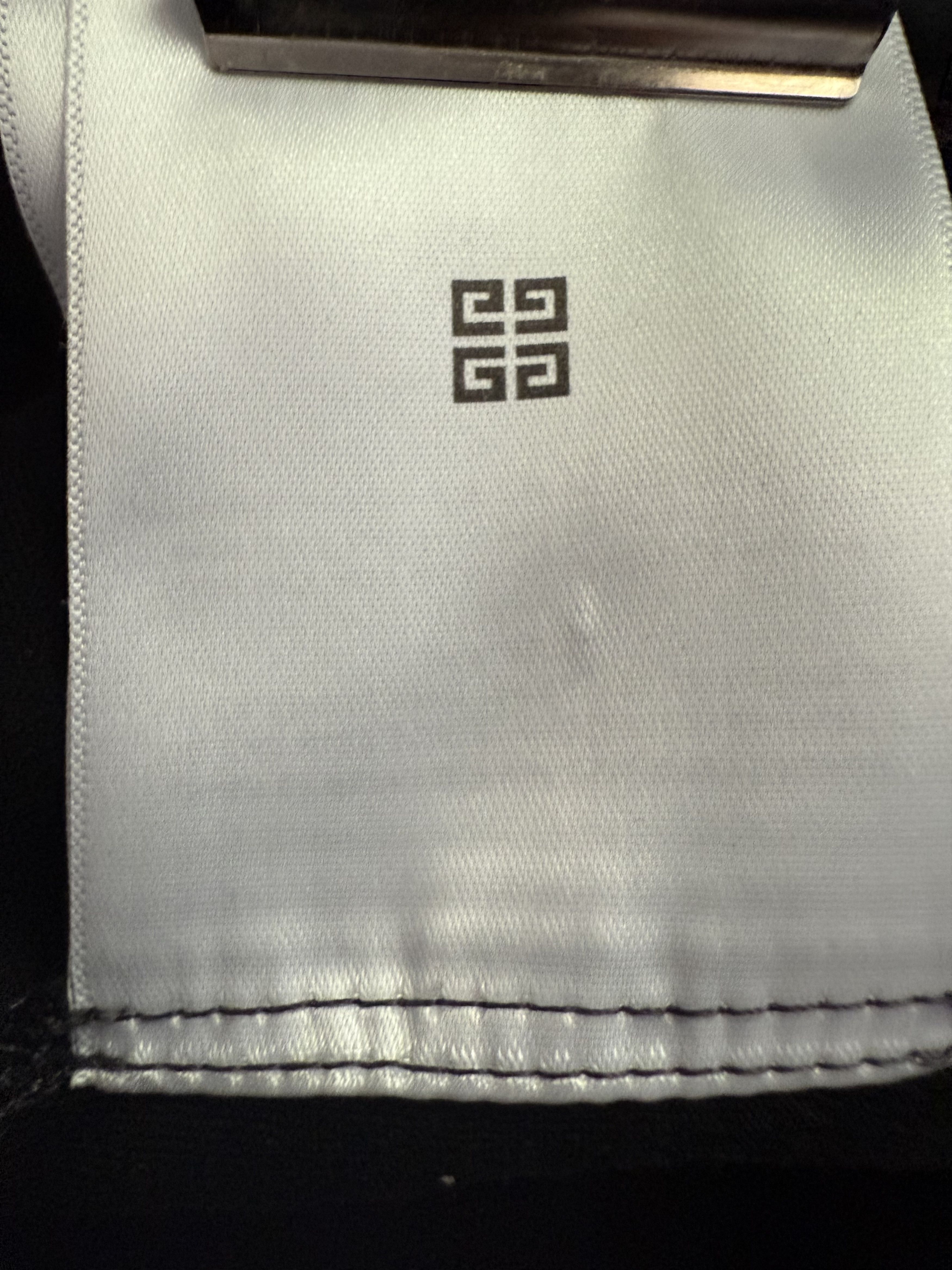 Givenchy Double Layer Embroidered Long Sleeve Tee Shirt Black Size US XL / EU 56 / 4 - 17 Thumbnail