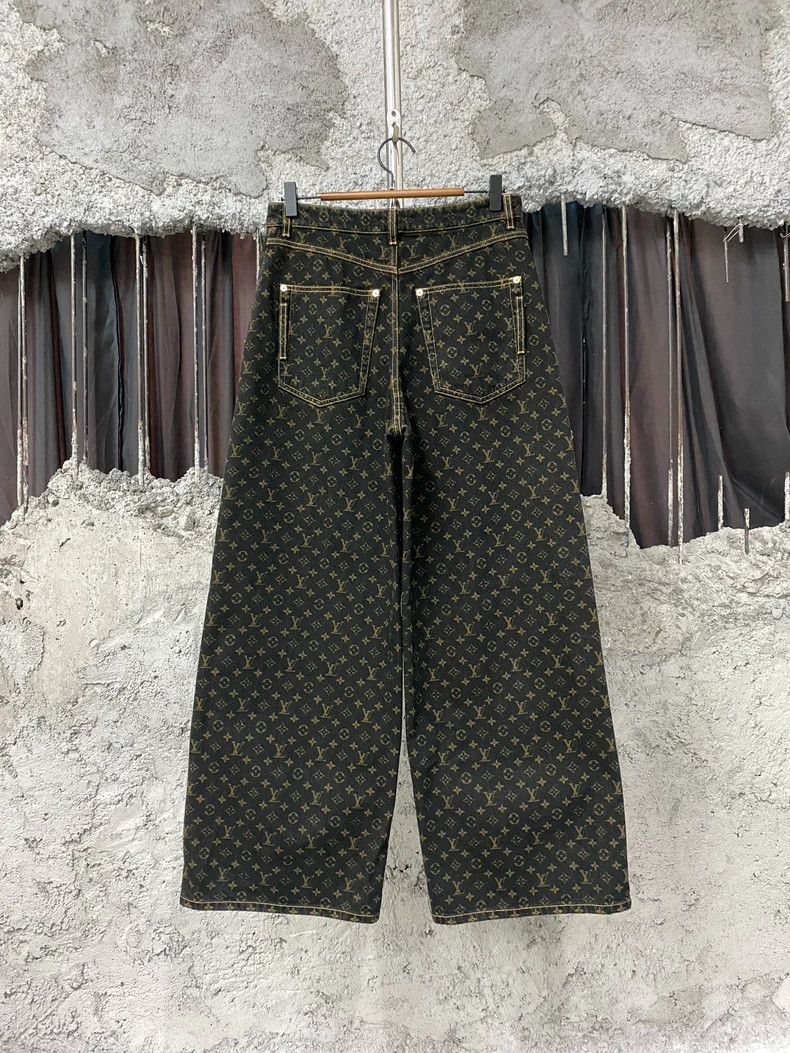 Louis Vuitton Louis Vuitton Old Flower Jeans Size US 38 / EU 54 - 2 Thumbnail