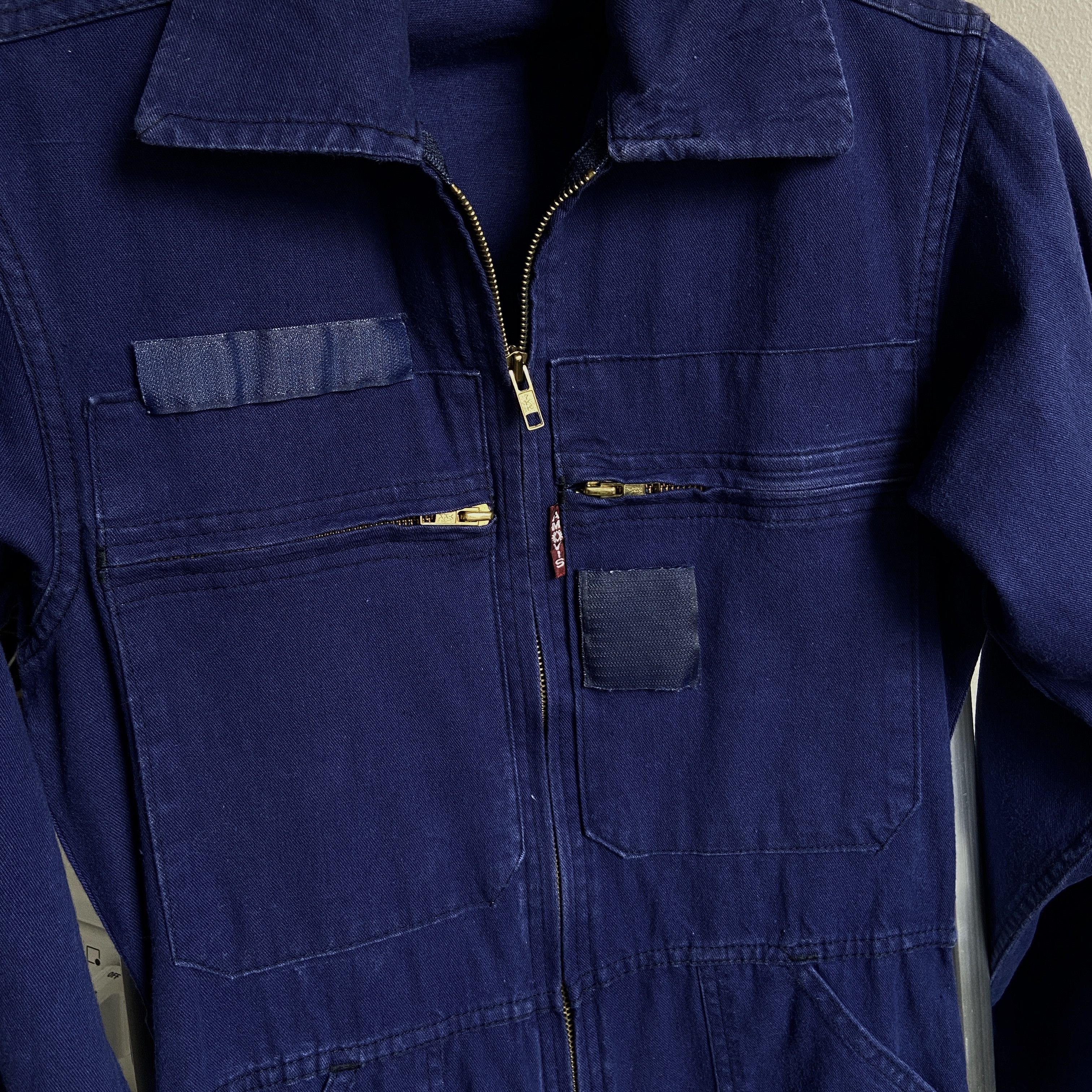 Other VINTAGE JUMPSUIT FLIGHT SUIT COVERALLS WORKWEAR BLUE Size 26" / US 2 / IT 38 - 3 Thumbnail