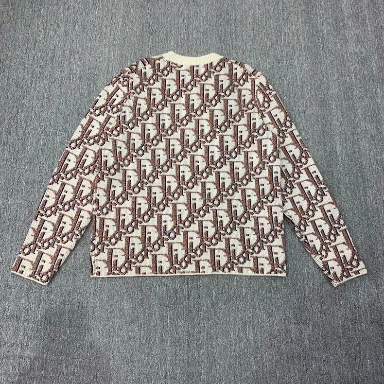 Dior Dior Brown Knit Sweater With Logo Print-2505 Size US L / EU 52-54 / 3 - 2 Thumbnail