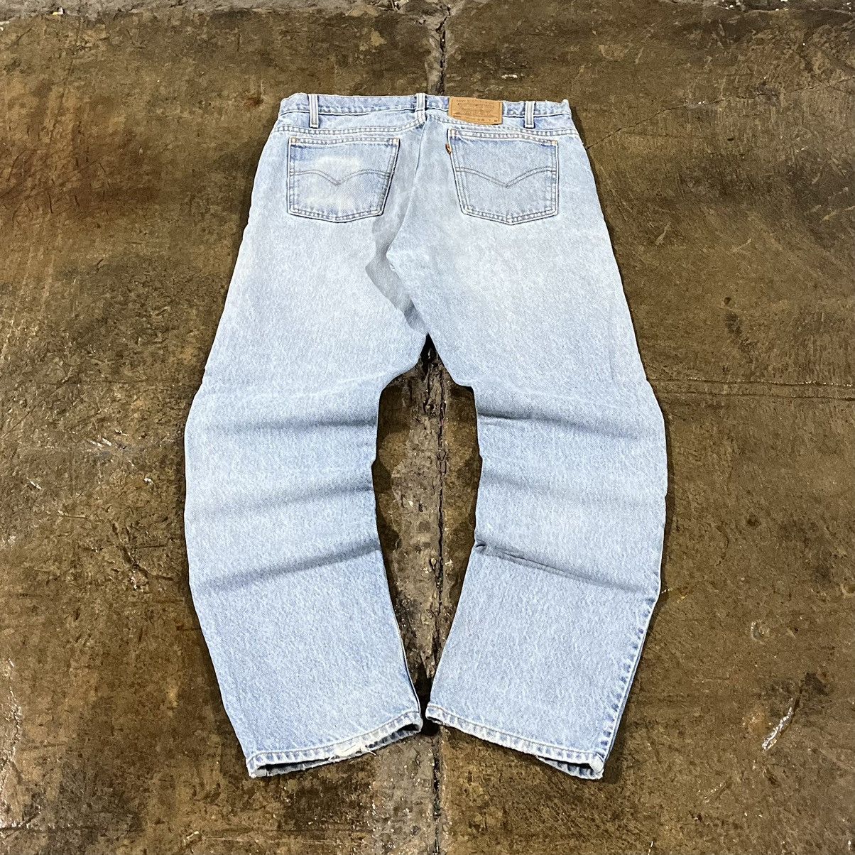 Levi's × Vintage Crazy Vintage 90s Levi's 505 Orange Tab Jeans Faded Skater Size US 36 / EU 52 - 1 Thumbnail