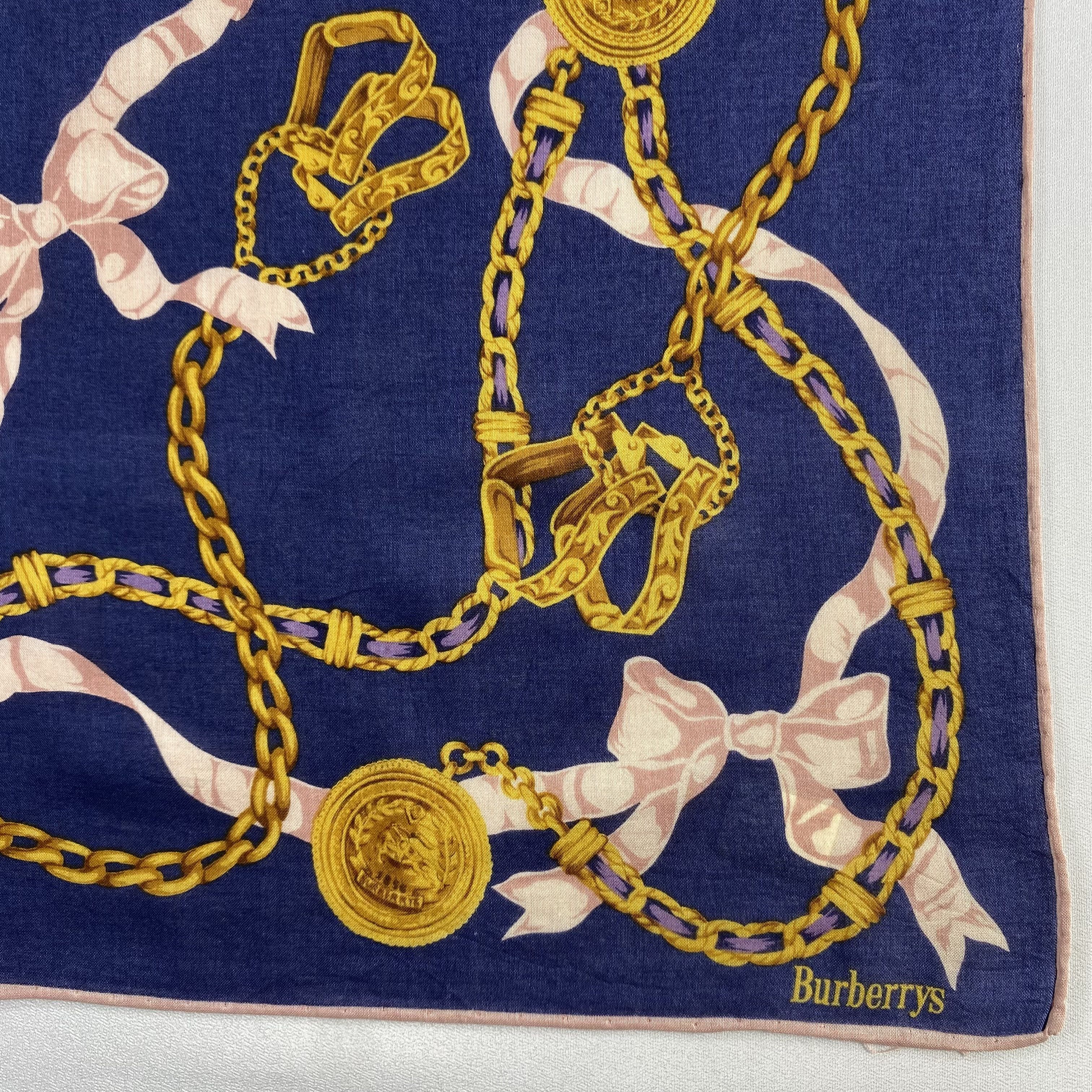 Burberry × Vintage Burberry Handkerchief / Neckerchief / Bandana-P1111 Size ONE SIZE - 3 Thumbnail