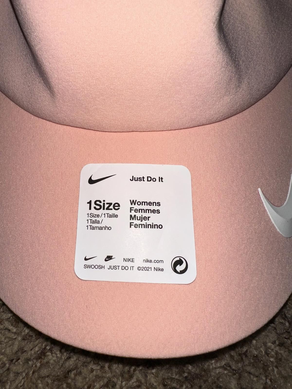 Nike Nike 2021 Women's Aerobill Big Bill Elastic Golf Visor Pink Sample Size ONE SIZE - 4 Thumbnail