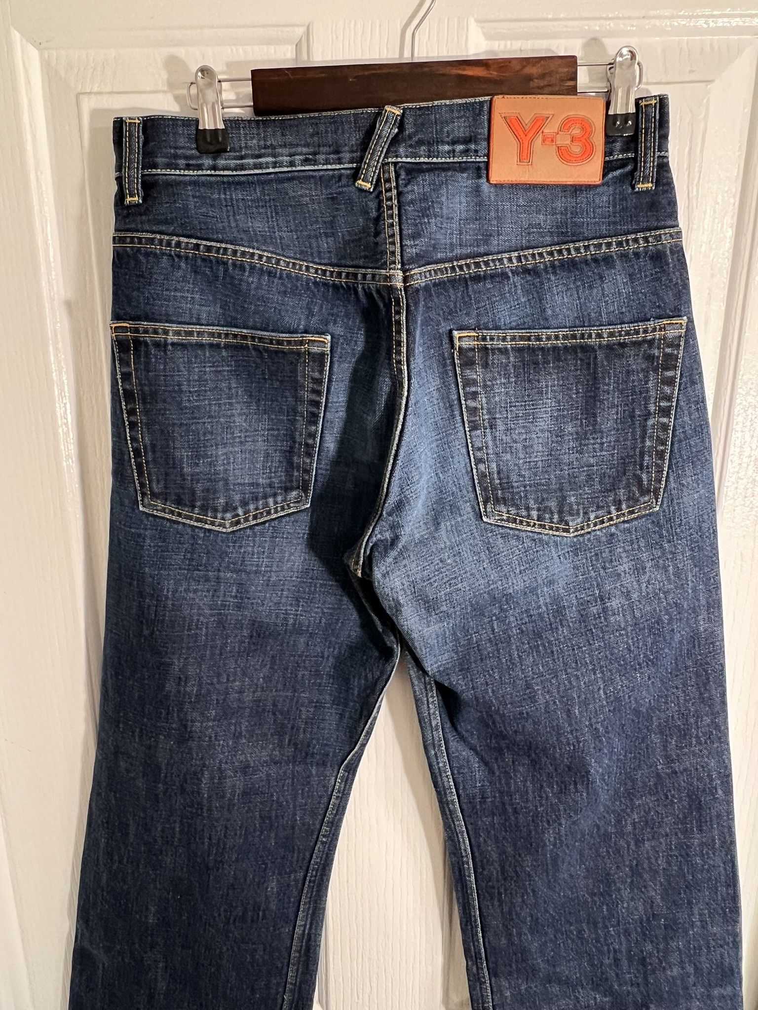 Y-3 Y-3 Denim Jeans Relaxed Fit Pocket Pants Logo Blue 30R Size US 30 / EU 46 - 10 Thumbnail