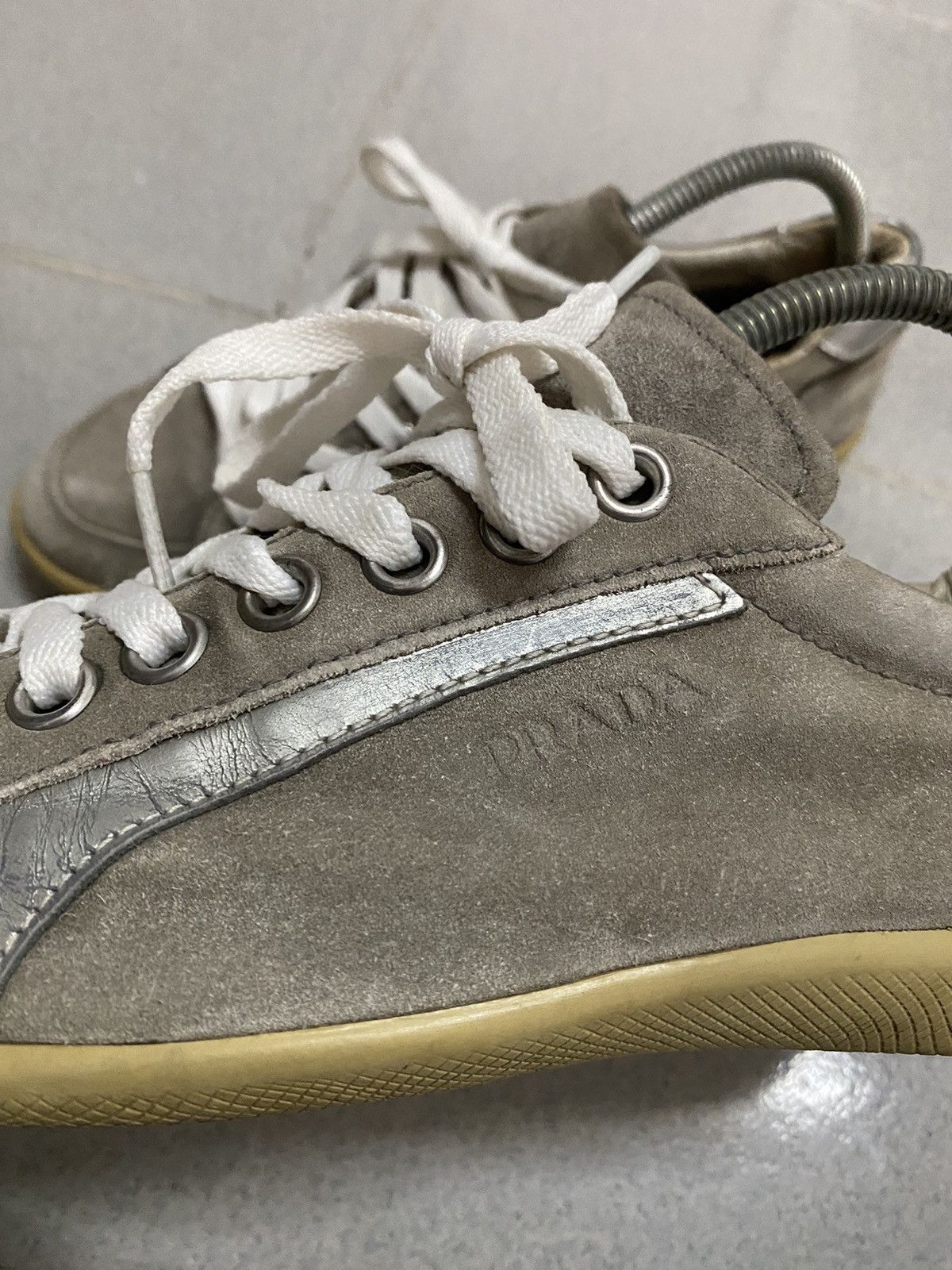 Prada × Vintage Vintage Prada Low Trainer Sneakers Size US 6 / EU 39 - 7 Thumbnail