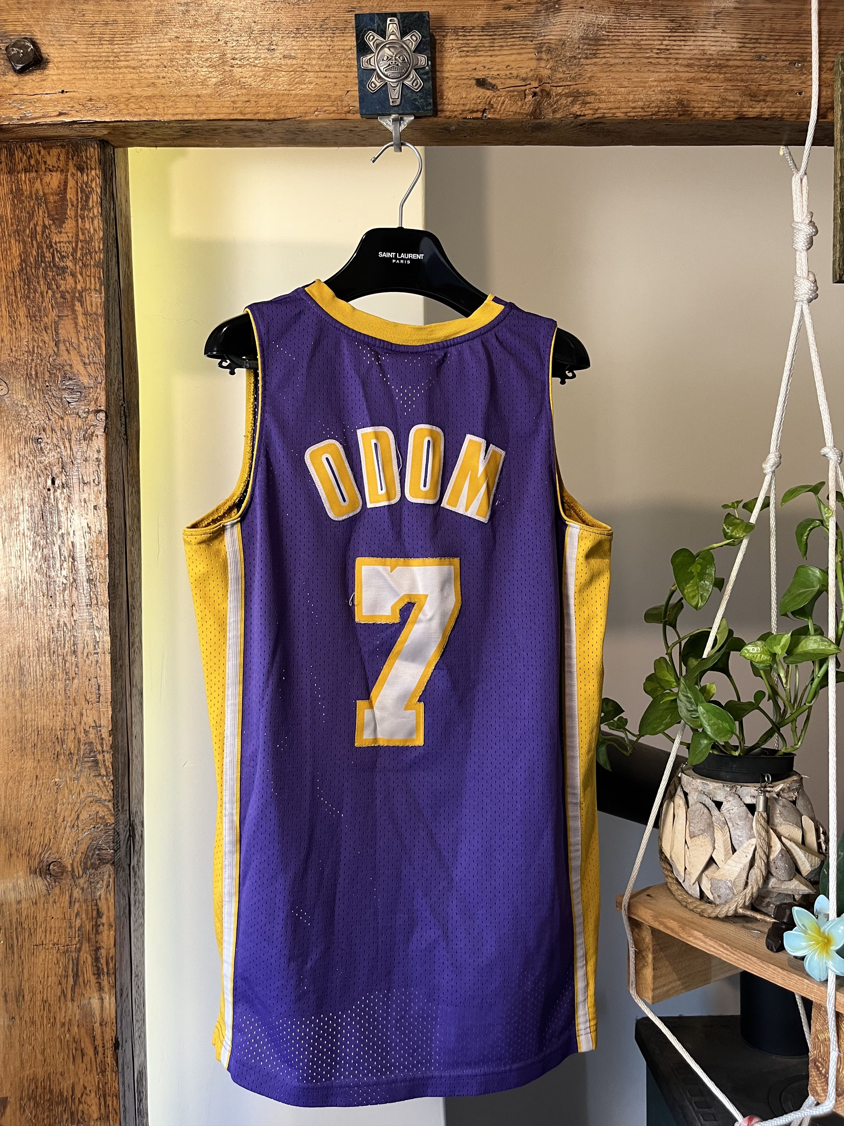 NBA × Reebok × Vintage Swingman Los Angeles Lakers Lamar Odom Jersey Rare Reebok Size US S / EU 44-46 / 1 - 6 Thumbnail