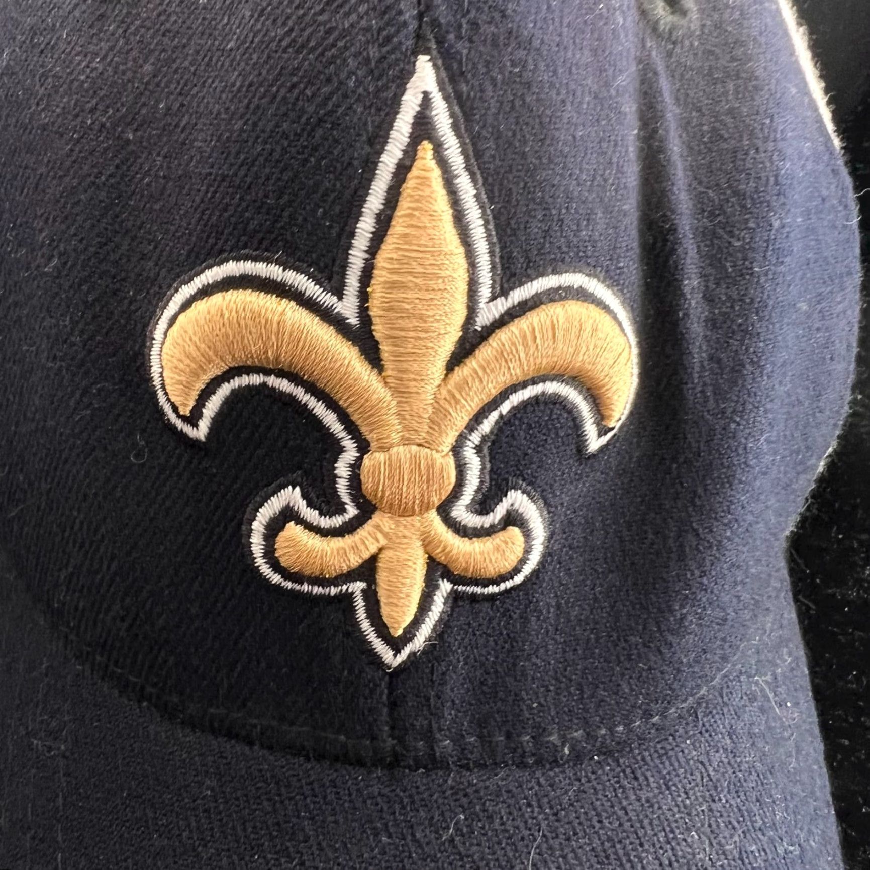 Reebok VINTAGE Reebok Hat Sports Black Knit Trucker Mens Size L/XL Embroidered New Orleans Saints Size ONE SIZE - 2 Thumbnail