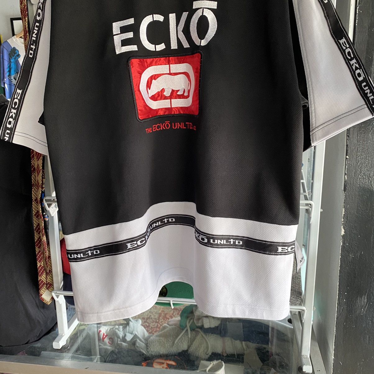 Ecko Unltd. × Rap Tees Vintage ECKO Unlimited Rap Hip Hop Big Logo Jersey Size US XL / EU 56 / 4 - 4 Thumbnail