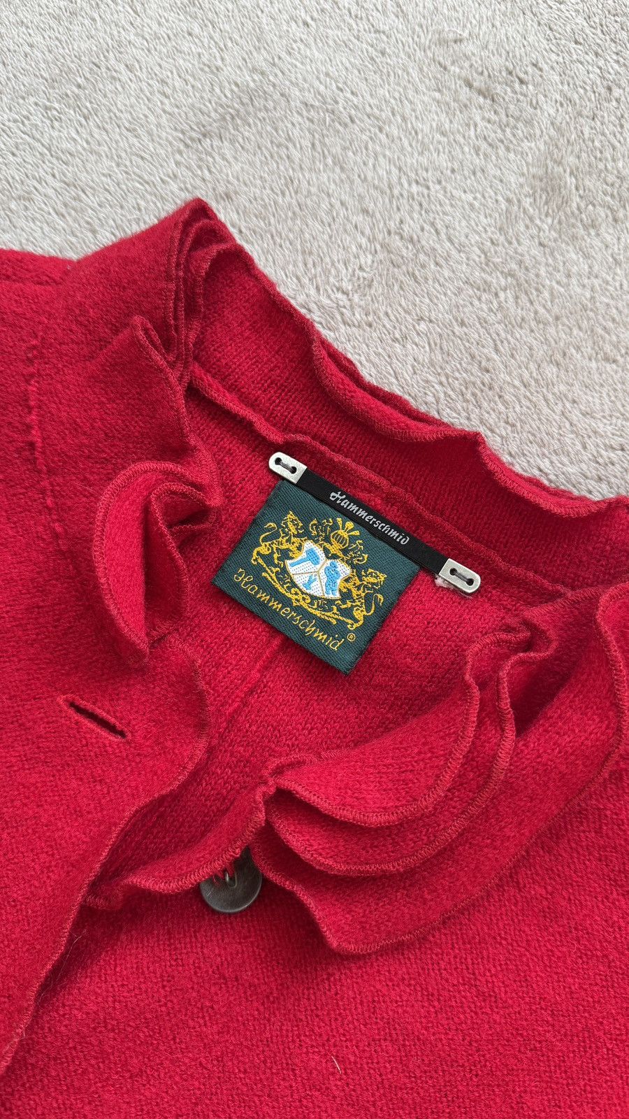 Vintage 90s’ Hammerschmid Wool Cardigan chanel gucci valentino ysl Size M / US 6-8 / IT 42-44 - 7 Thumbnail