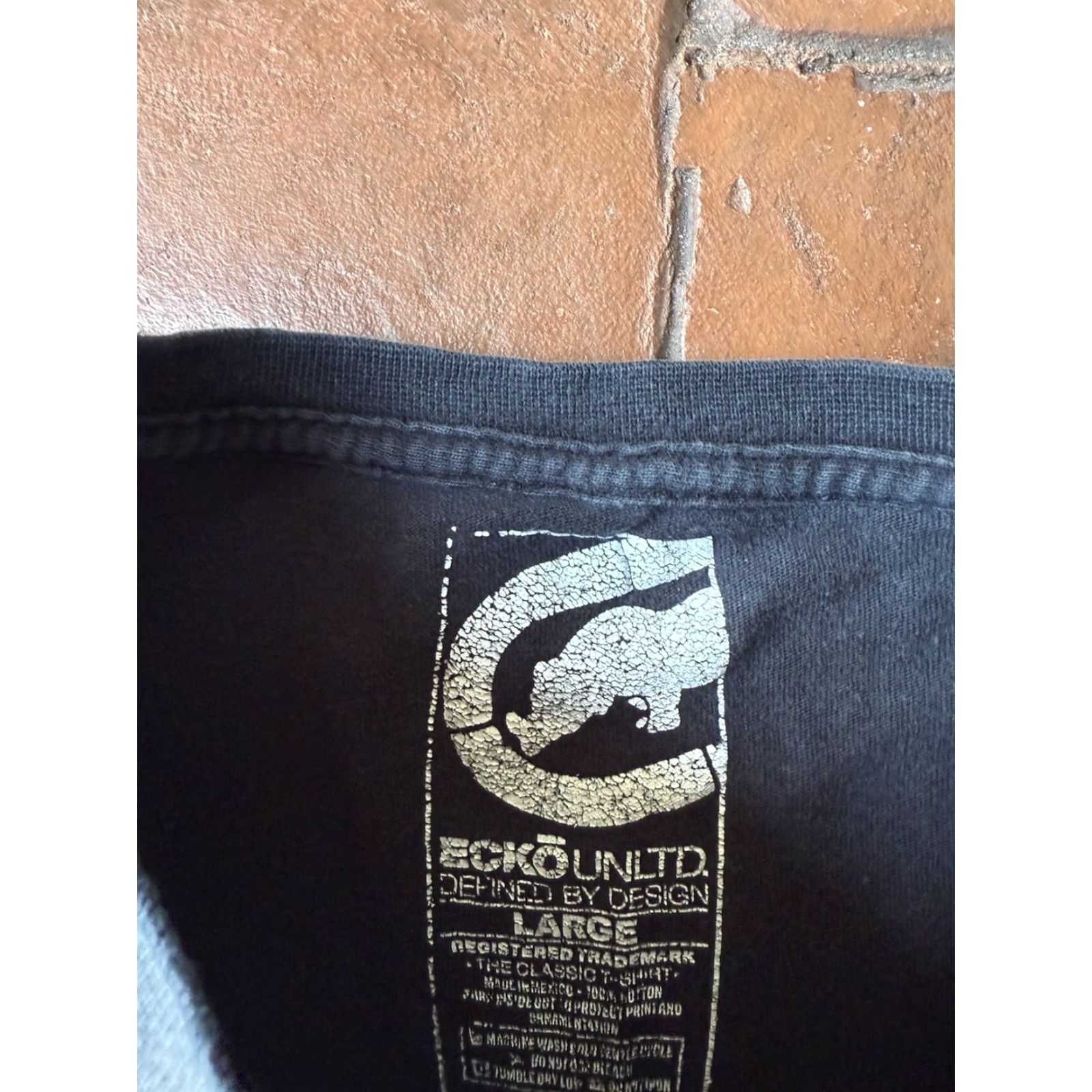 Ecko Unltd. VINTAGE Ecko Unltd T-Shirt Large Black Short Sleeve Crew Neck Logo 90s Grunge Hip Hop Vintage Men M Size US L / EU 52-54 / 3 - 2 Thumbnail