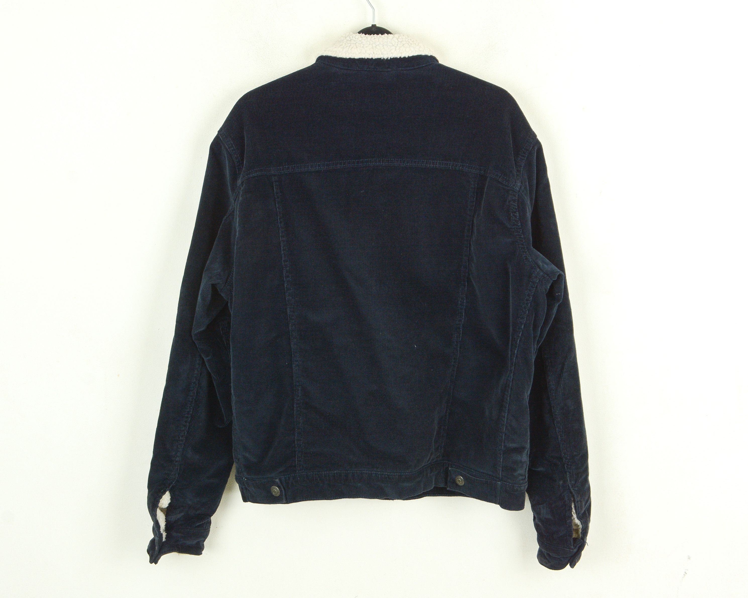 Jack & Jones Men M Trucker Cord Jacket Coat Sherpa Lined Corduroy Winter Size US M / EU 48-50 / 2 - 7 Thumbnail