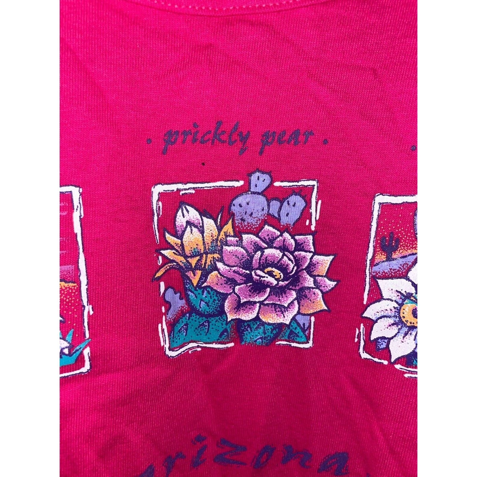 Vintage Womens Vintage Arizona Shirt Prickly Pear Cactus 1990s Size L / US 10 / IT 46 - 3 Thumbnail
