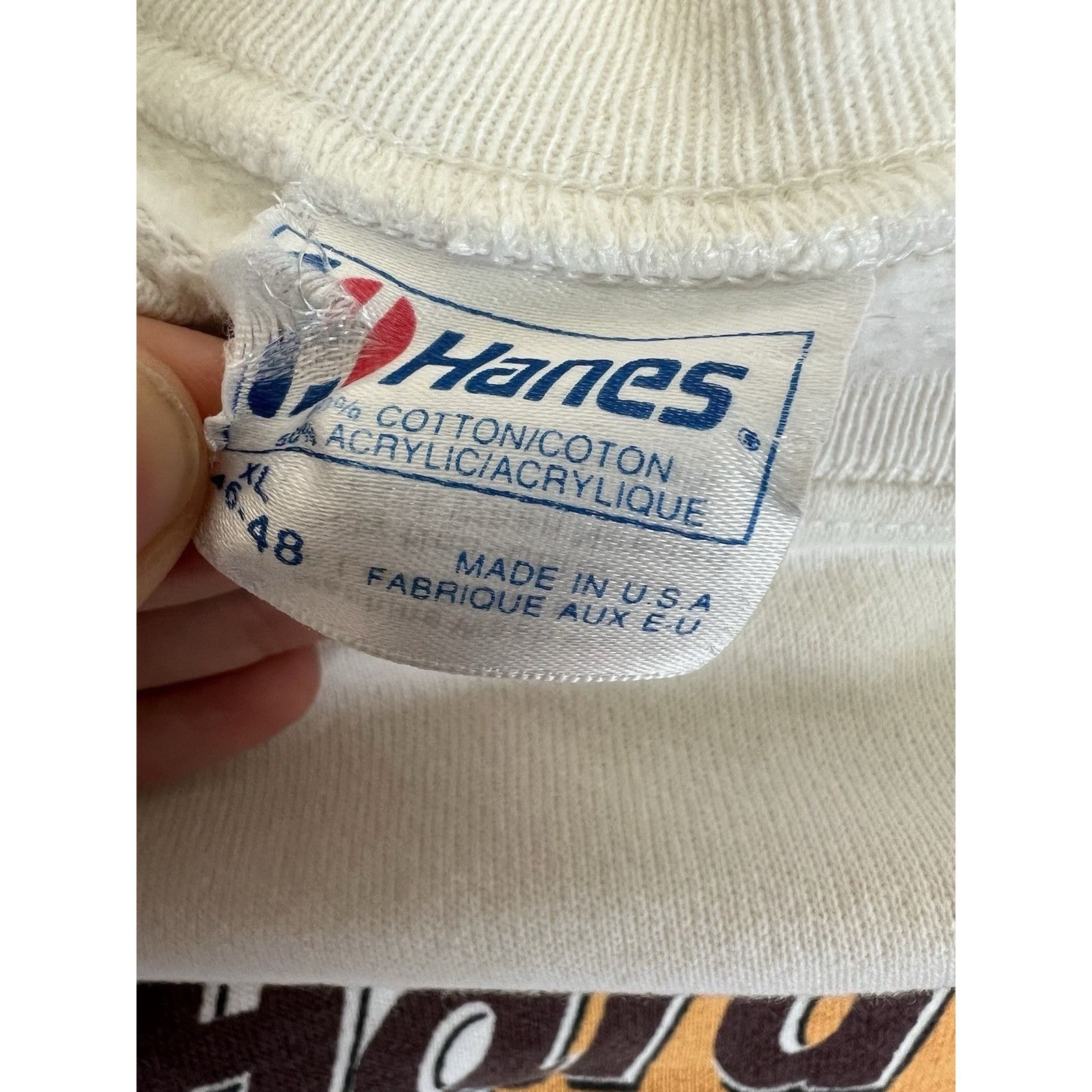 Hanes Vintage Hard Rock Cafe San Francisco Raglan Sweatshirt Size Size US XL / EU 56 / 4 - 8 Thumbnail