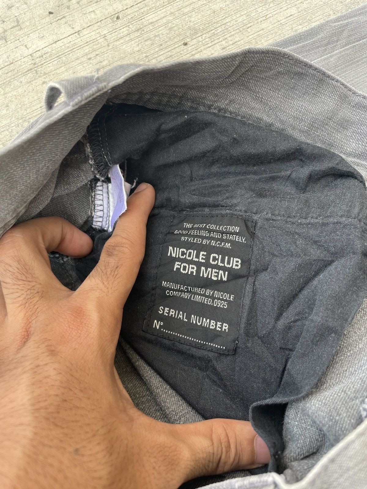 Japanese Brand 2000s JAPANESE BRAND NICOLE CLUB FOR MEN BUCKLE BACK JEANS Size US 33 - 5 Thumbnail