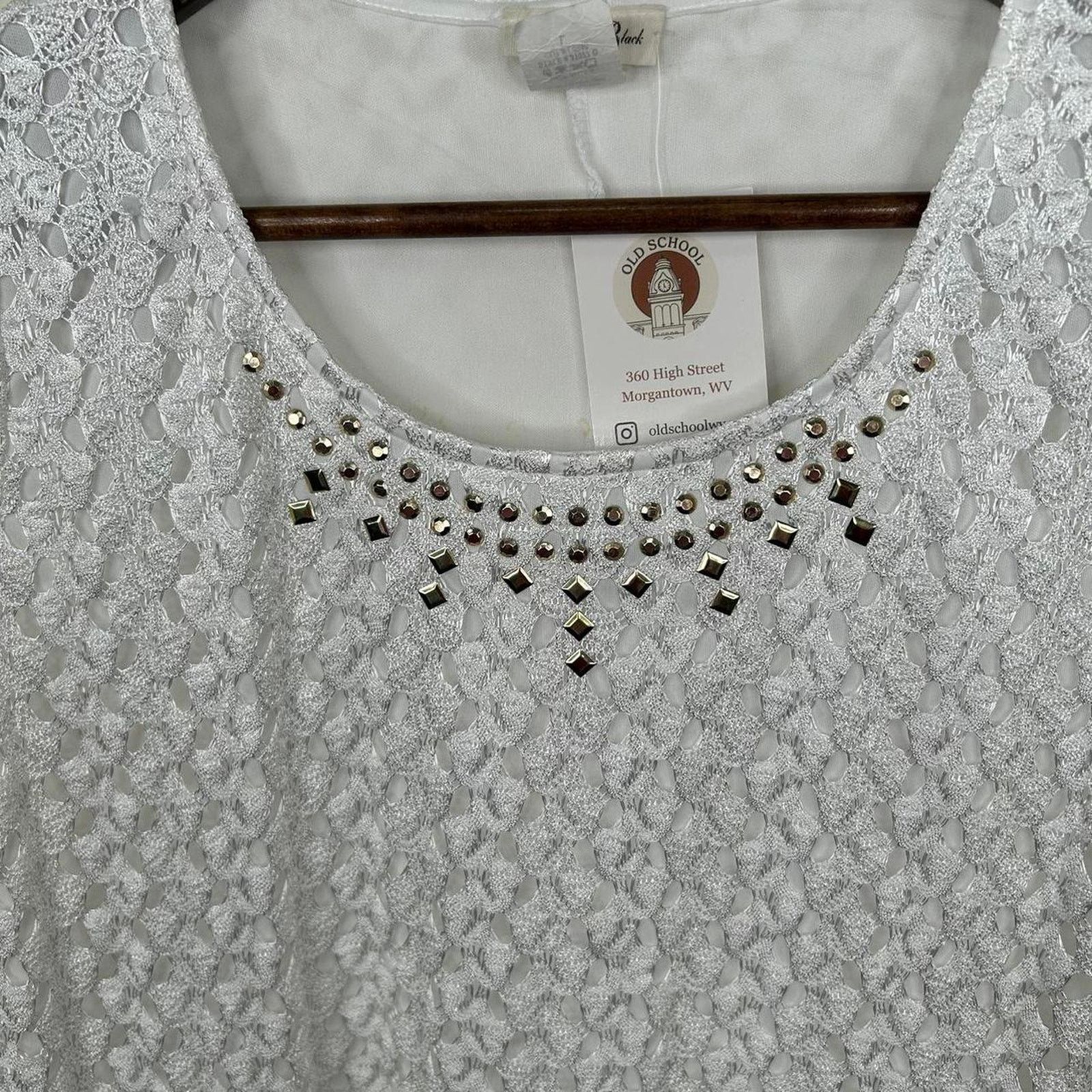 Other Vintage Y2K Lace Floral Boho Long Sleeve Top Large Size L / US 10 / IT 46 - 4 Thumbnail