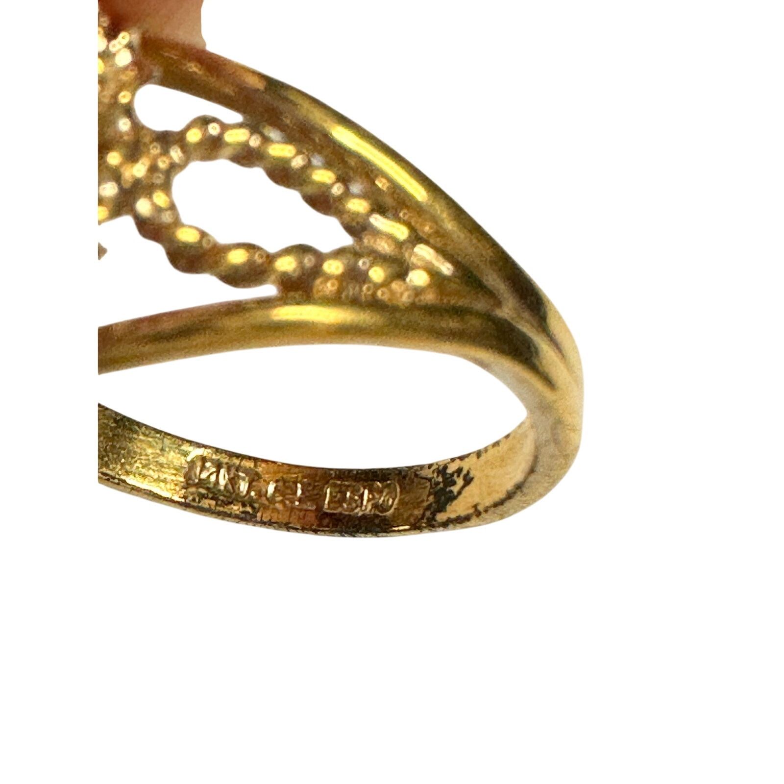 Other Joseph Esposito Vtg Opal 12 Kt Gold Electroplate Ring Sz 6 Size ONE SIZE - 7 Thumbnail