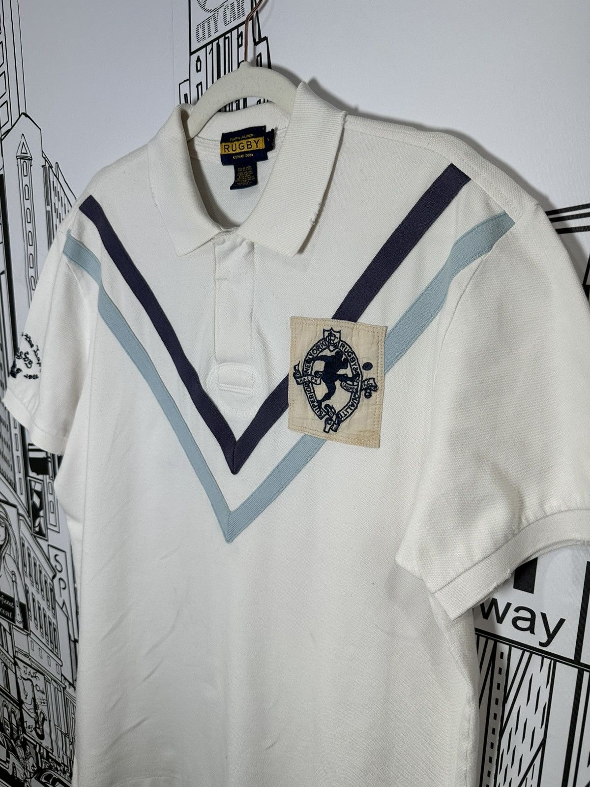 Rugby Ralph Lauren Rugby Ralph Lauren Kicker Crest Rugby Off-White XL Size US XL / EU 56 / 4 - 3 Thumbnail