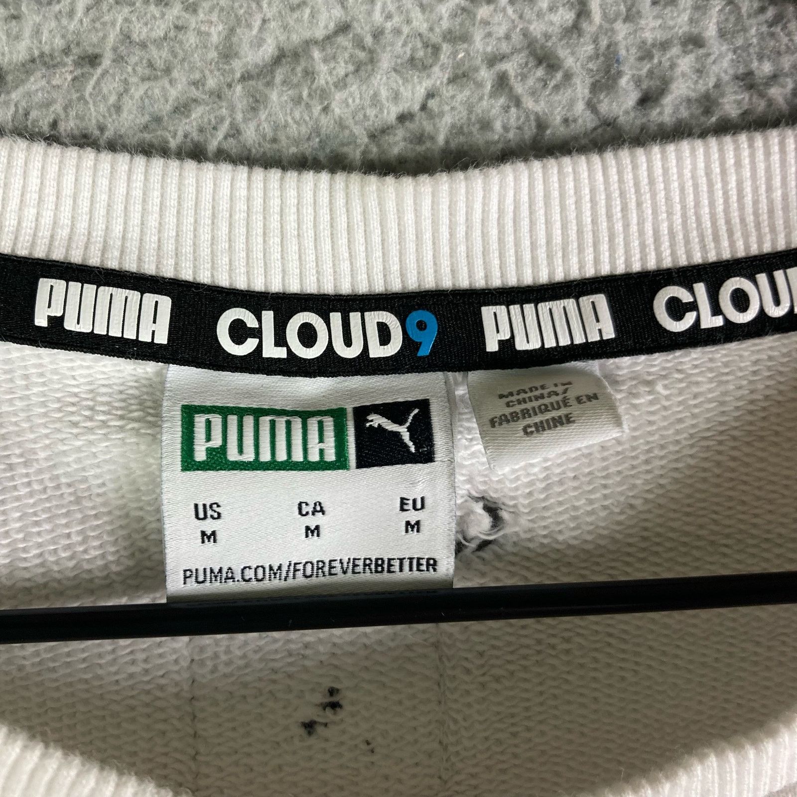 Puma Puma Cloud9 Pullover Sweatshirt Womens Sz Medium White Top Size M / US 6-8 / IT 42-44 - 2 Thumbnail