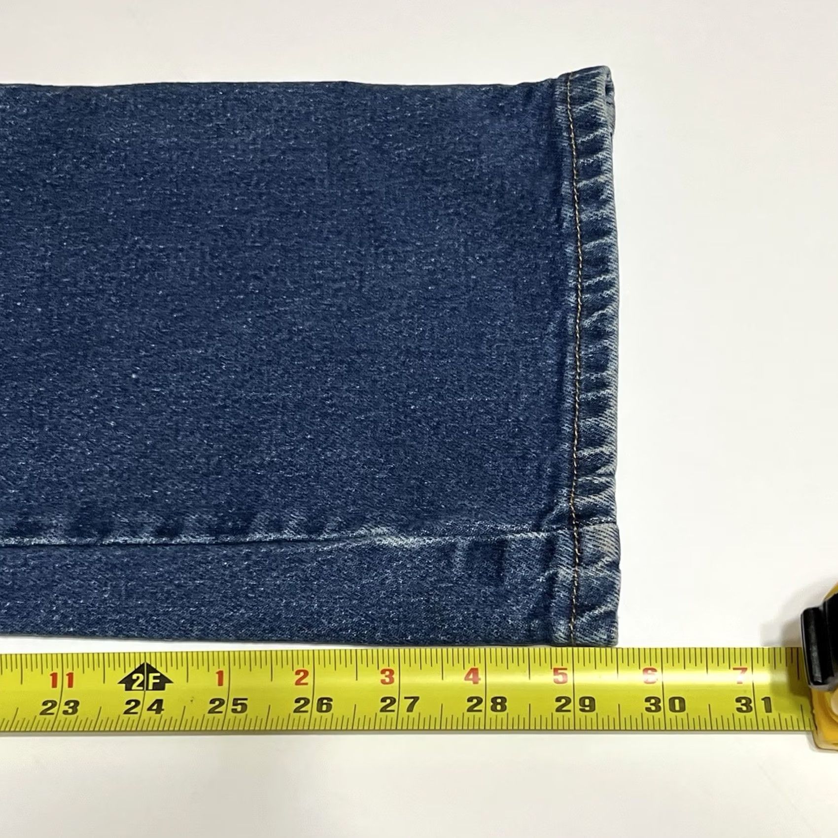 Wrangler Wrangler Cowboy Cut Slim Fit Jeans 37x30 Blue Denim 937STR Distressed 5-Pocket Mens Jeans Size US 37 - 6 Thumbnail