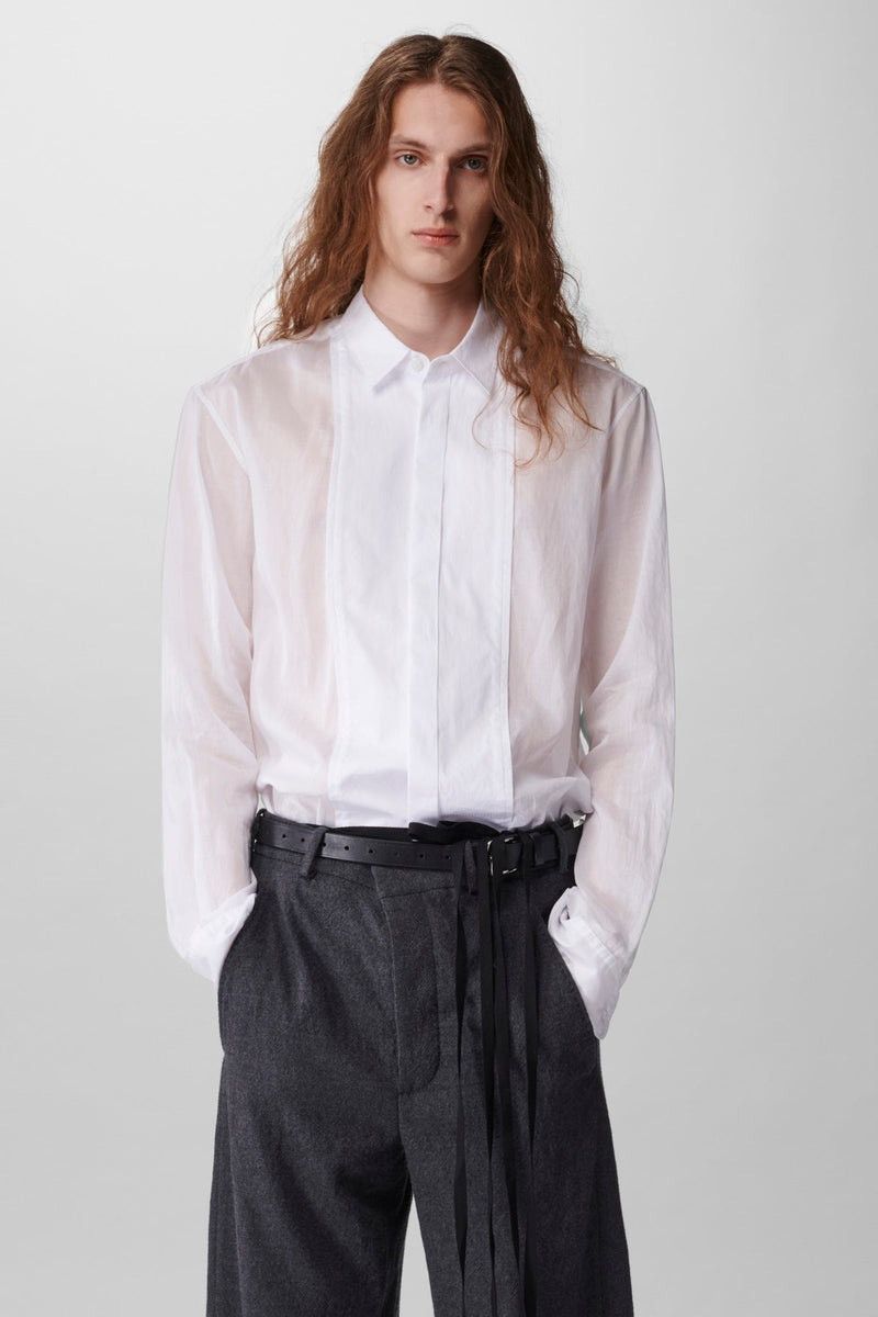 Ann Demeulemeester Ann Demeulemeester - Tuxedo White Button up Shirt Size US M / EU 48-50 / 2 - 13 Thumbnail
