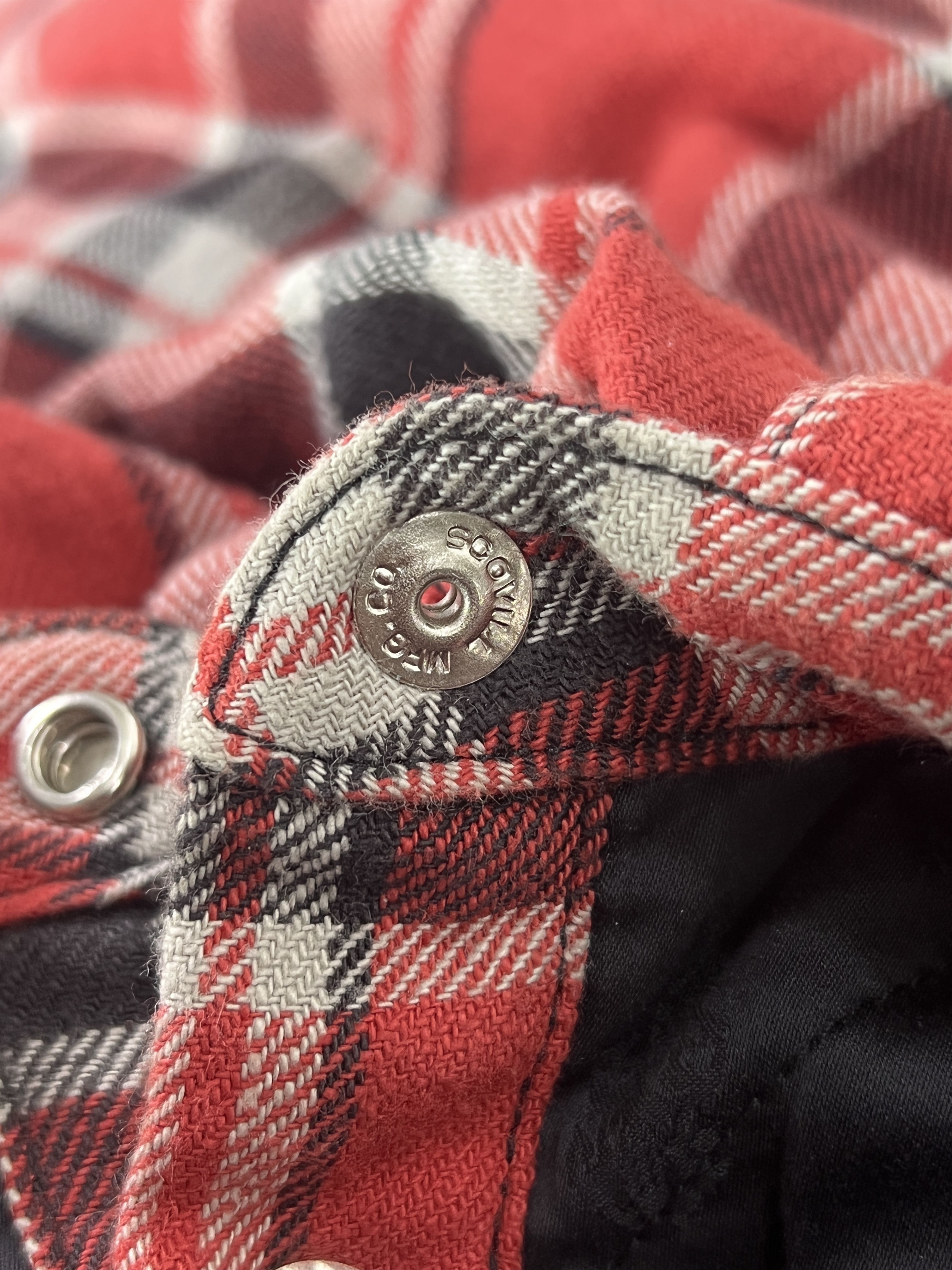 Chrome Hearts Chrome Hearts Red Plaid Cross Flannel Jacket XL Size US XL / EU 56 / 4 - 9 Thumbnail