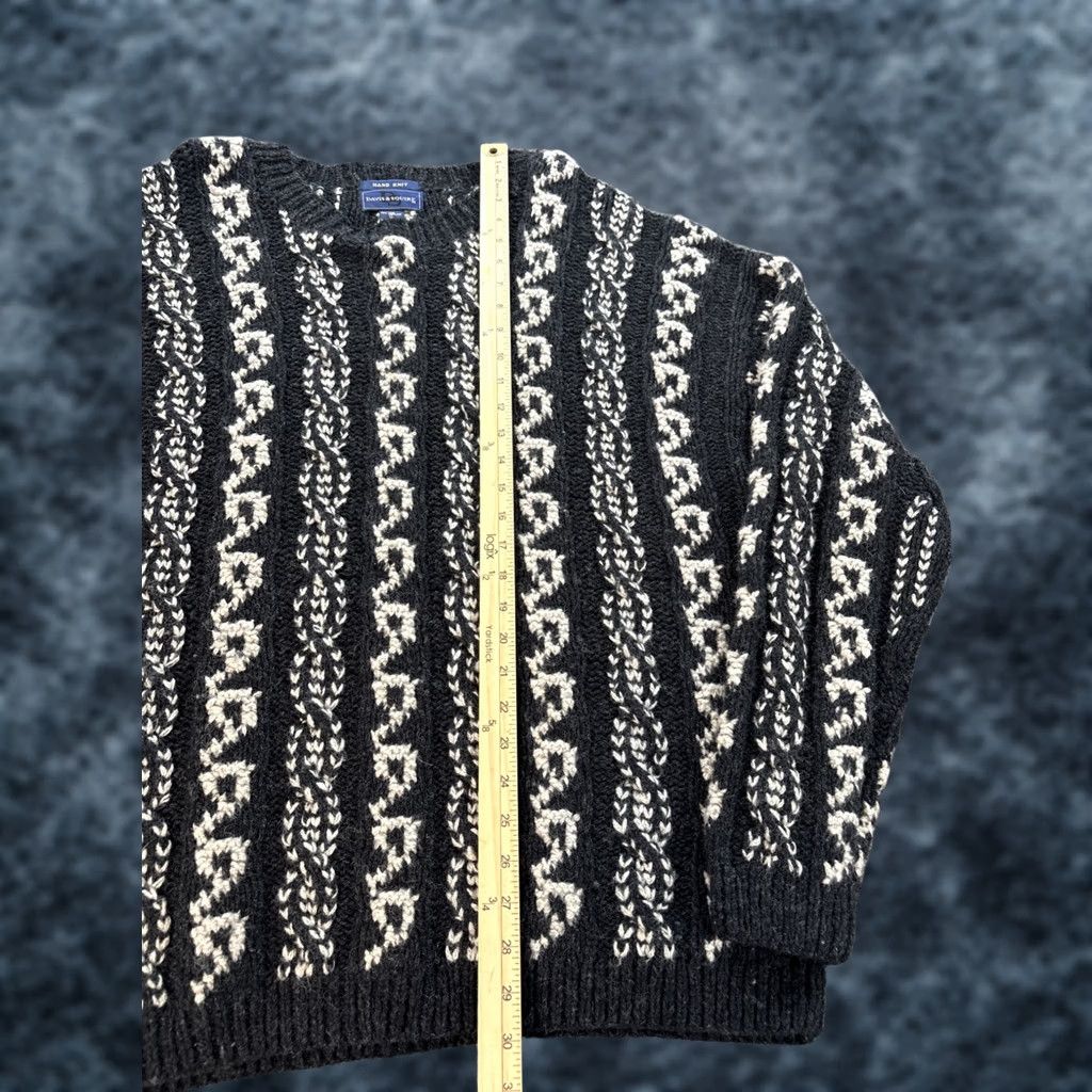 Vintage VINTAGE Davis & Squire Mens Sweater XL Fair Isle Cable Knit Chunky Fisherman 90s Size US XL / EU 56 / 4 - 1 Thumbnail