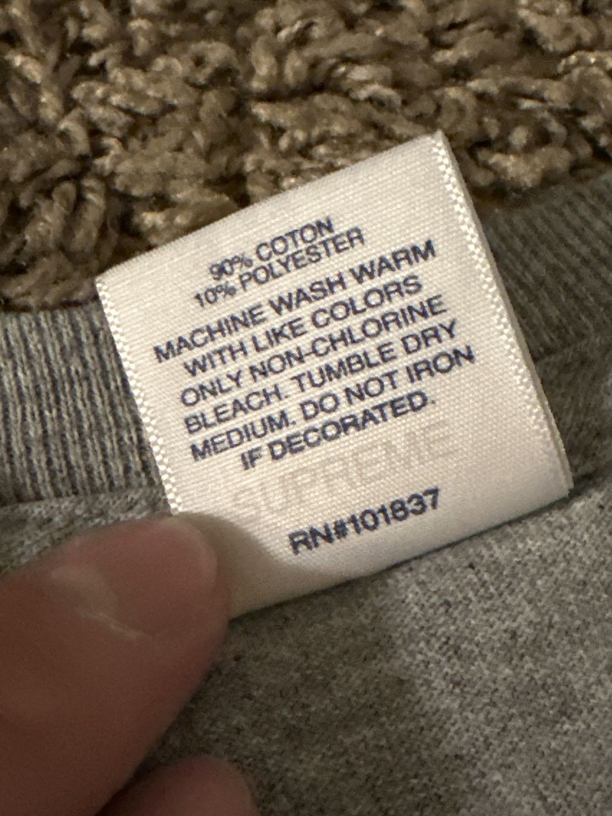 Supreme Grey supreme New York tee Size US XL / EU 56 / 4 - 3 Thumbnail