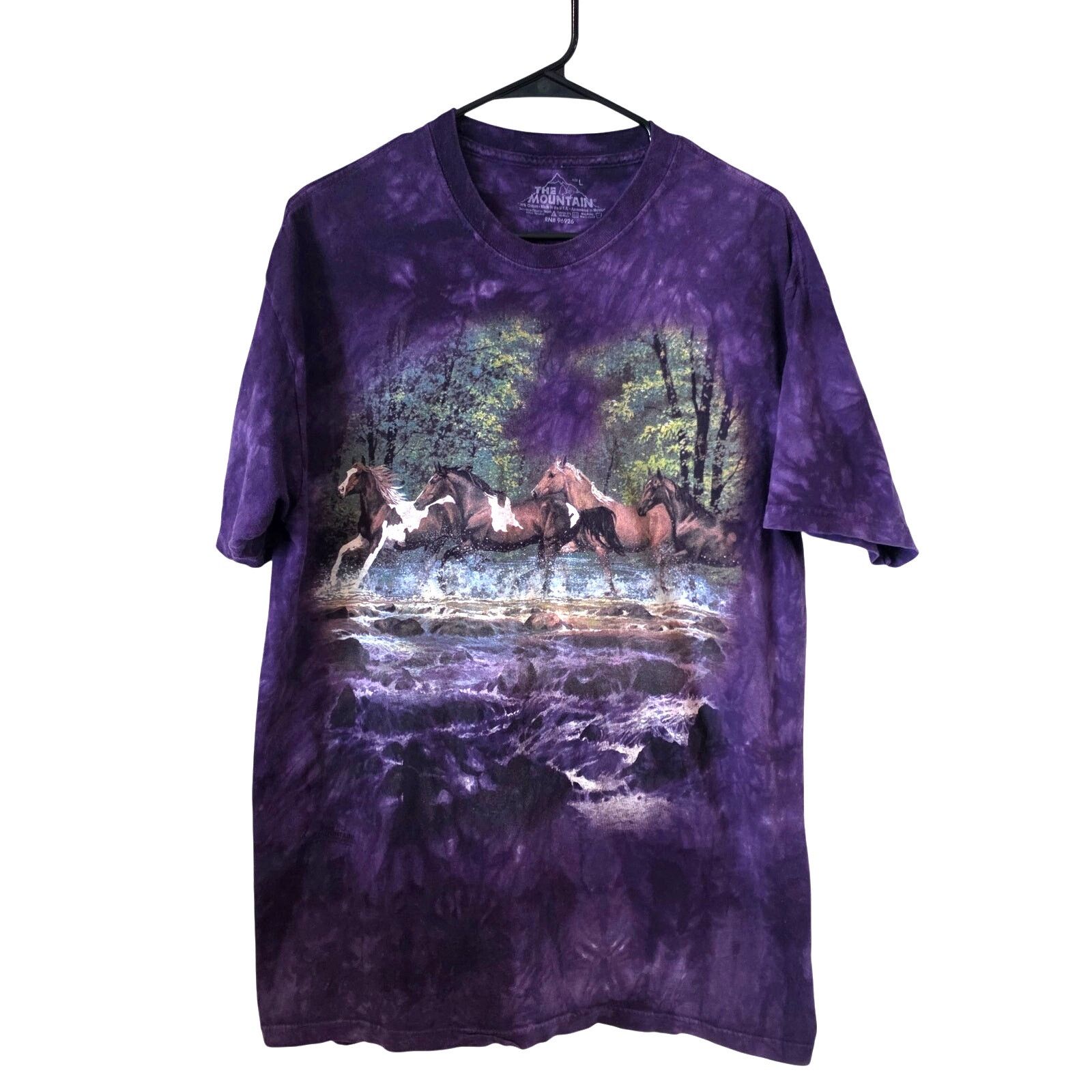 The Mountain The Mountain Purple Horses Print Short Sleeve Tee Large Size US L / EU 52-54 / 3 - 1 Thumbnail